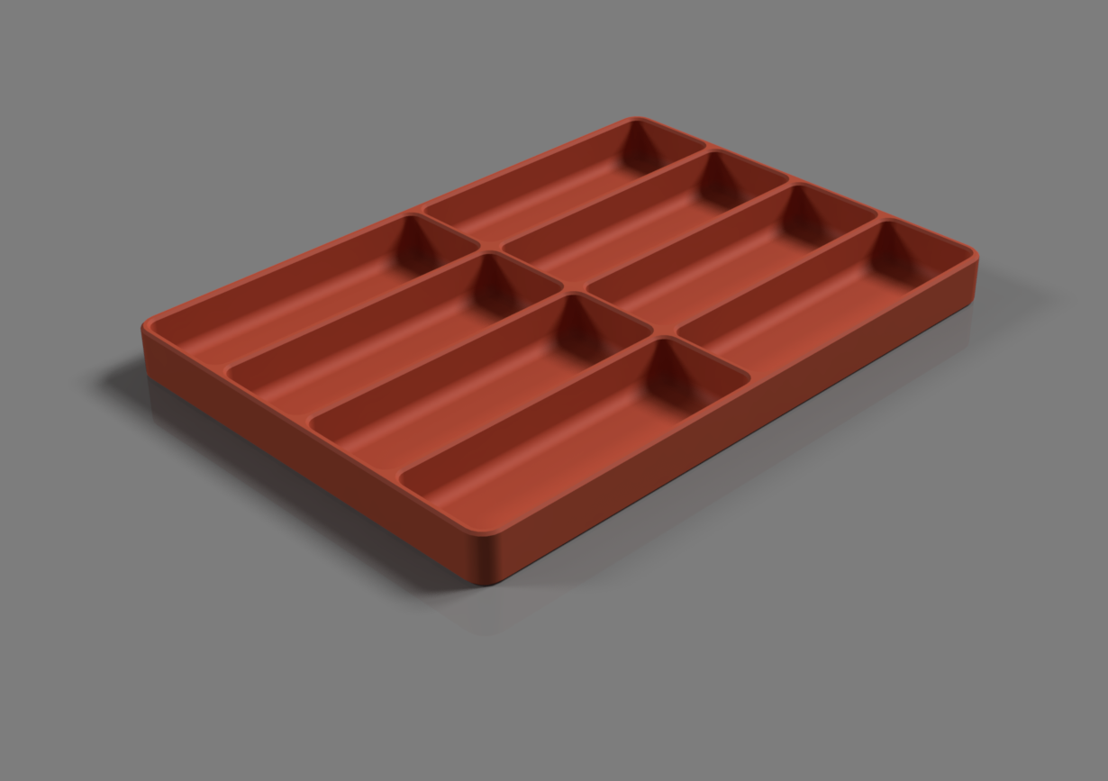 Parametric Organization Tray (Fusion 360)