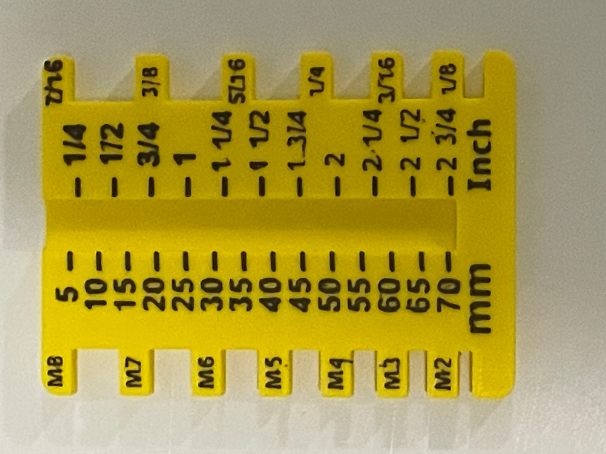 Metric and Imperial Screw Measurement Tool - photo 2