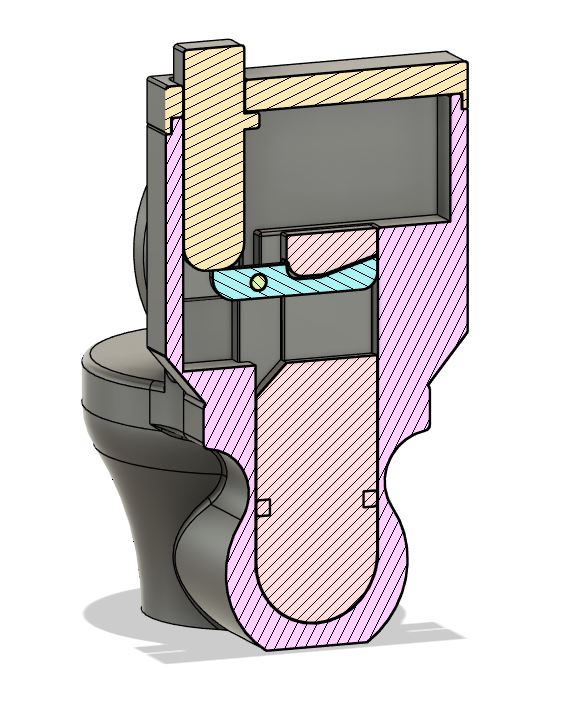 Puppenklo / toy toilet - photo 2