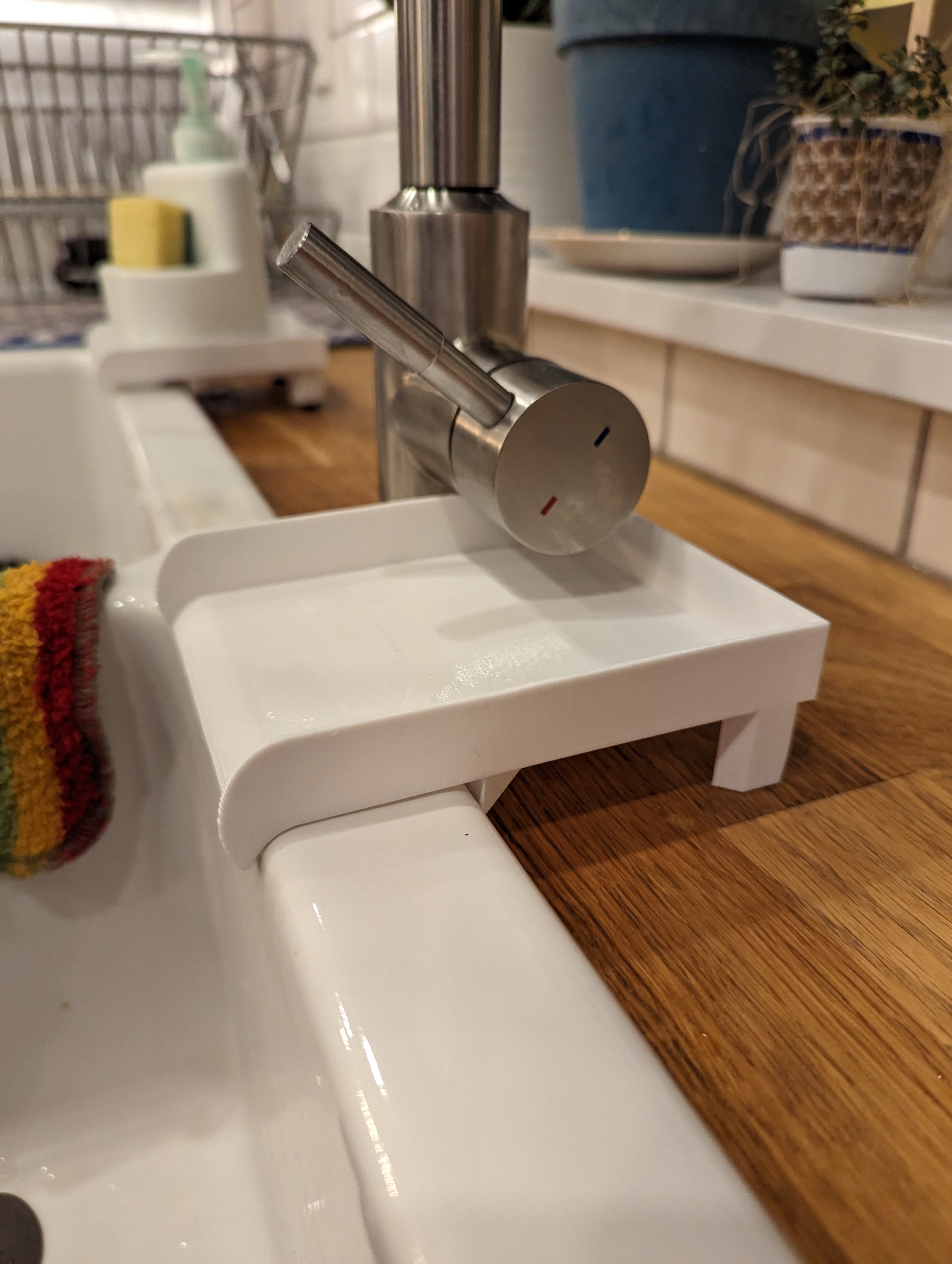 Soap and Sponge Sink Drain Tray for Large Sink Lip - photo 2