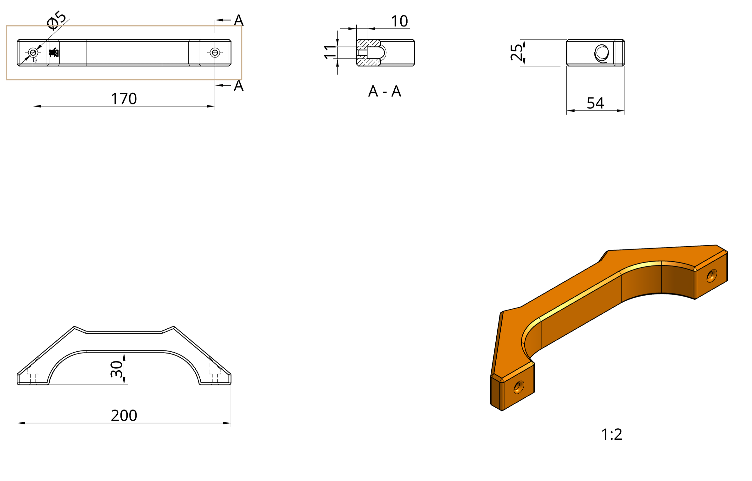Cabinet handle - photo 2