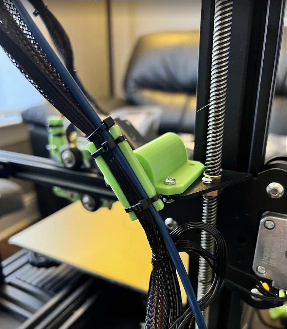 Reverse Bowden Tube and Cable Holder for the Ender 3