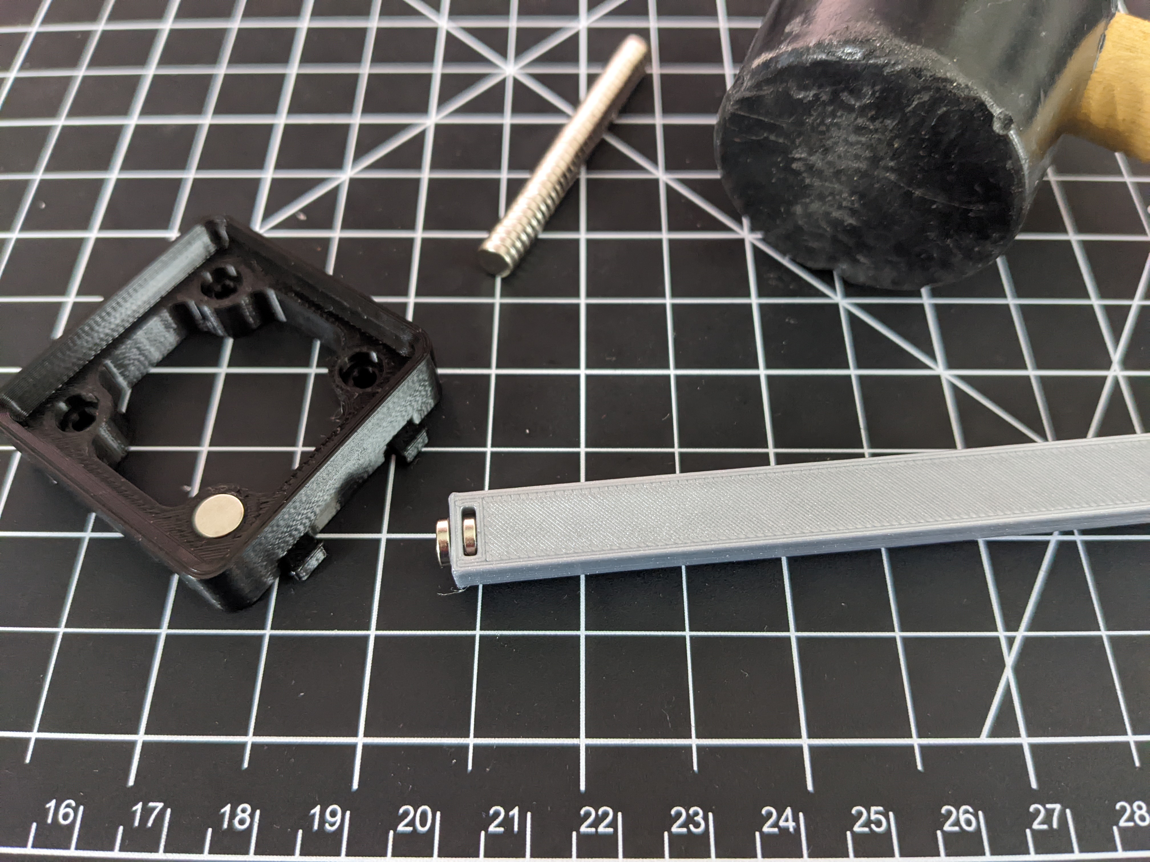 Gridfinity Pressure Fit Magnet Jig