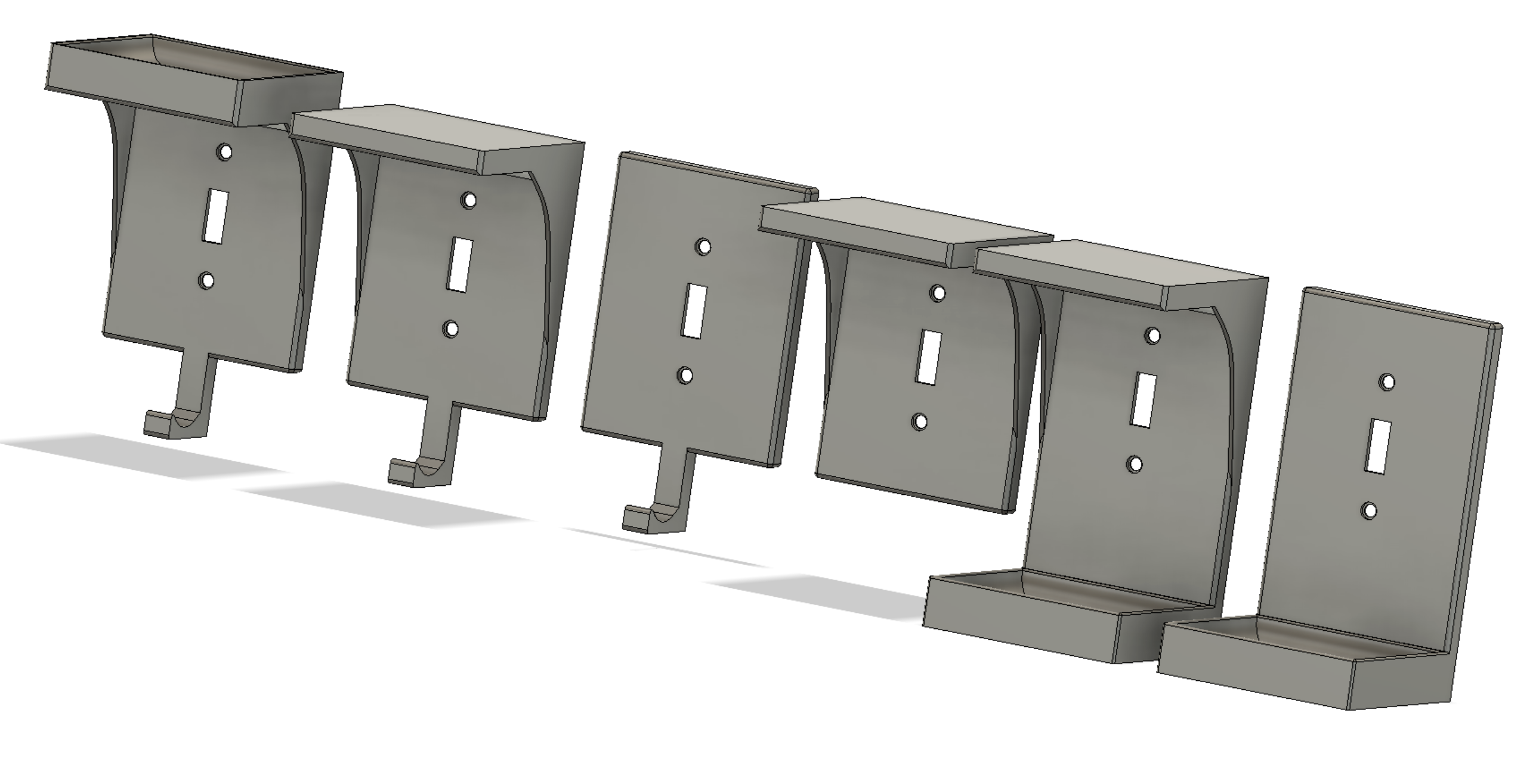 Light switch cover catch-all tray - multiple variations - photo 2