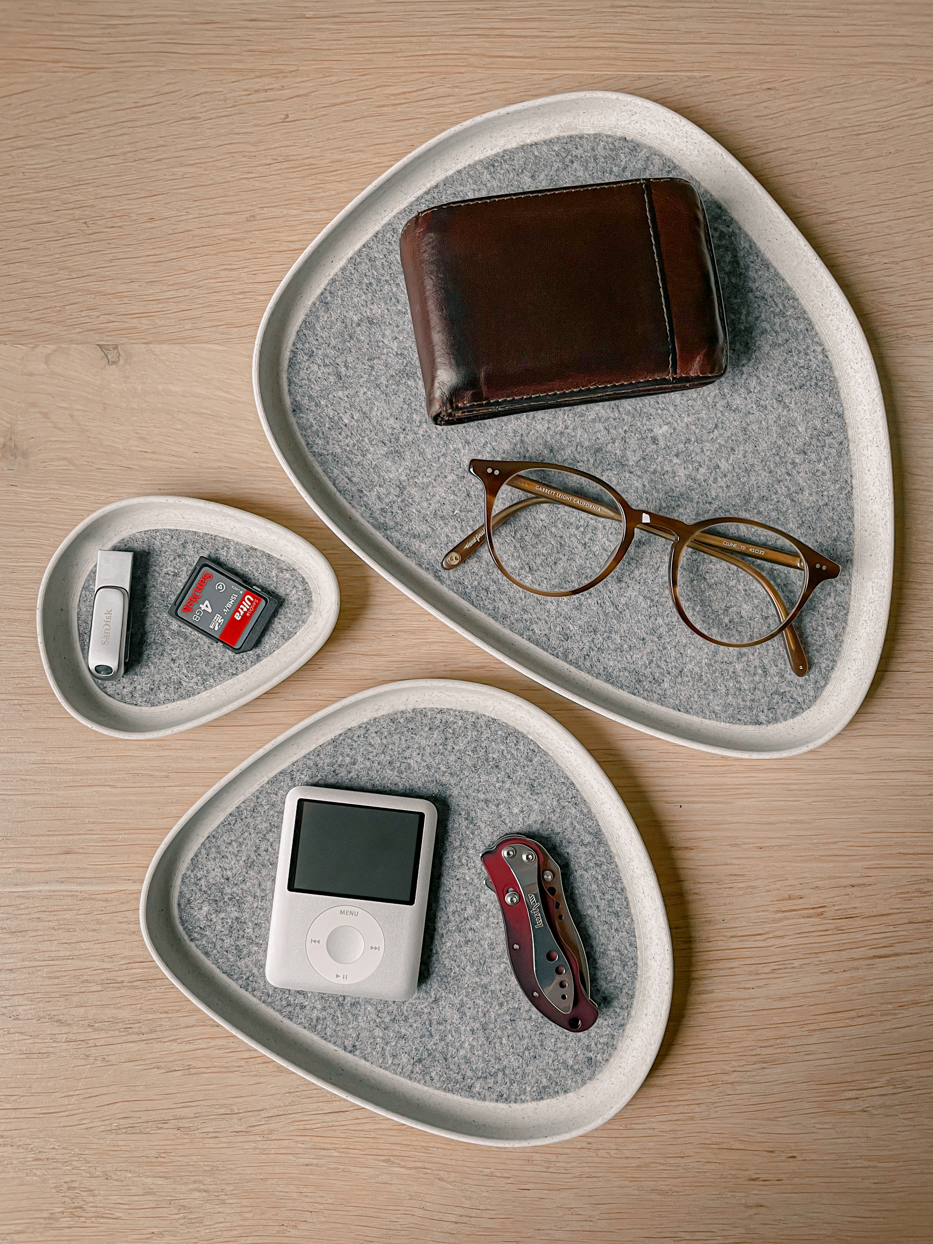 Simple yet elegant organic catchall tray set - photo 3