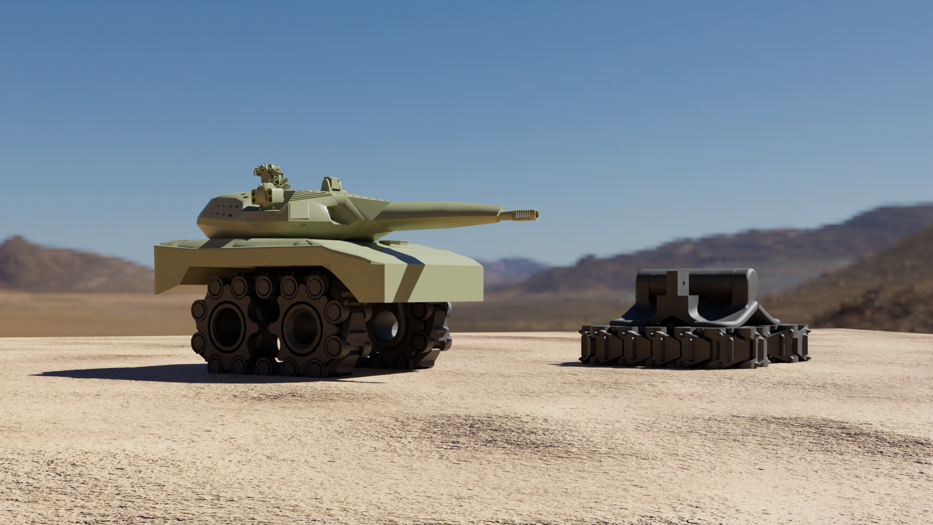 Toy tank with print-in-place tracks attachment - photo 4