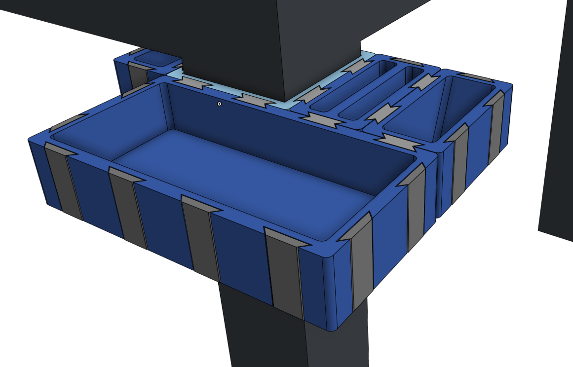 Modular Table Corner Tool Shelf - photo 2