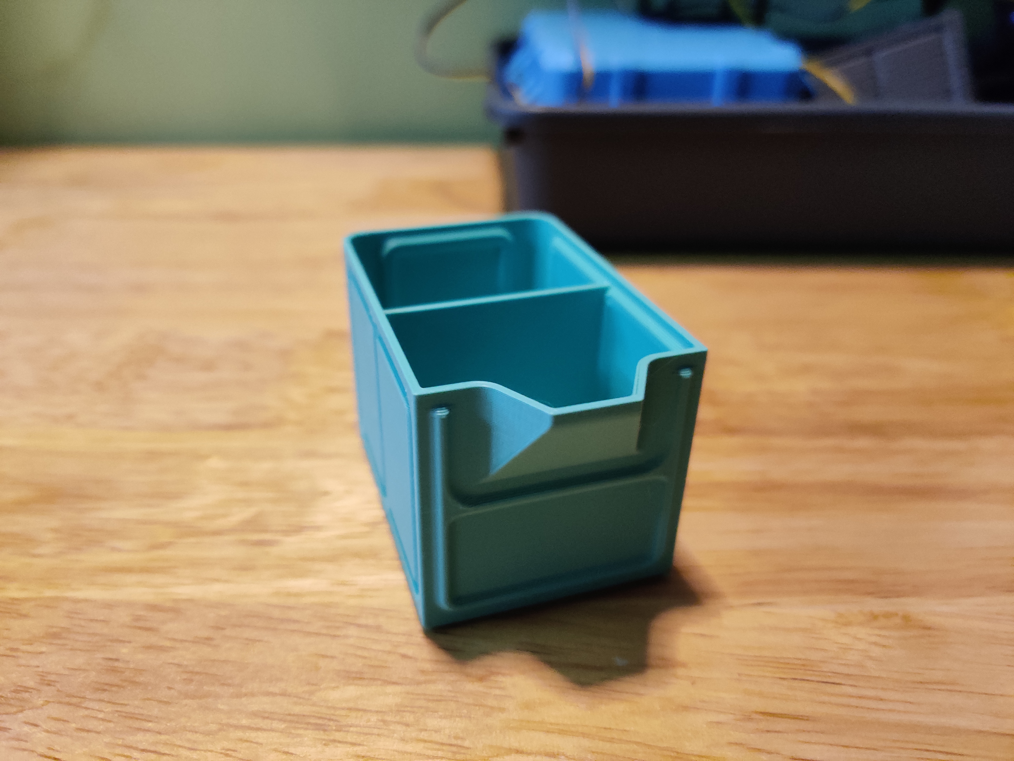 Divided Drawer for Interlocking Small Parts Storage System