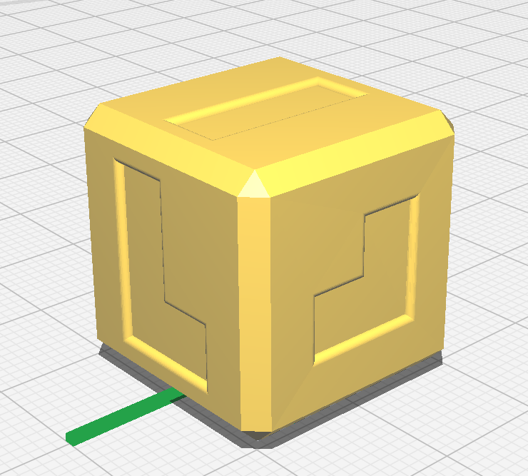 Tetris Balance dice with v piece