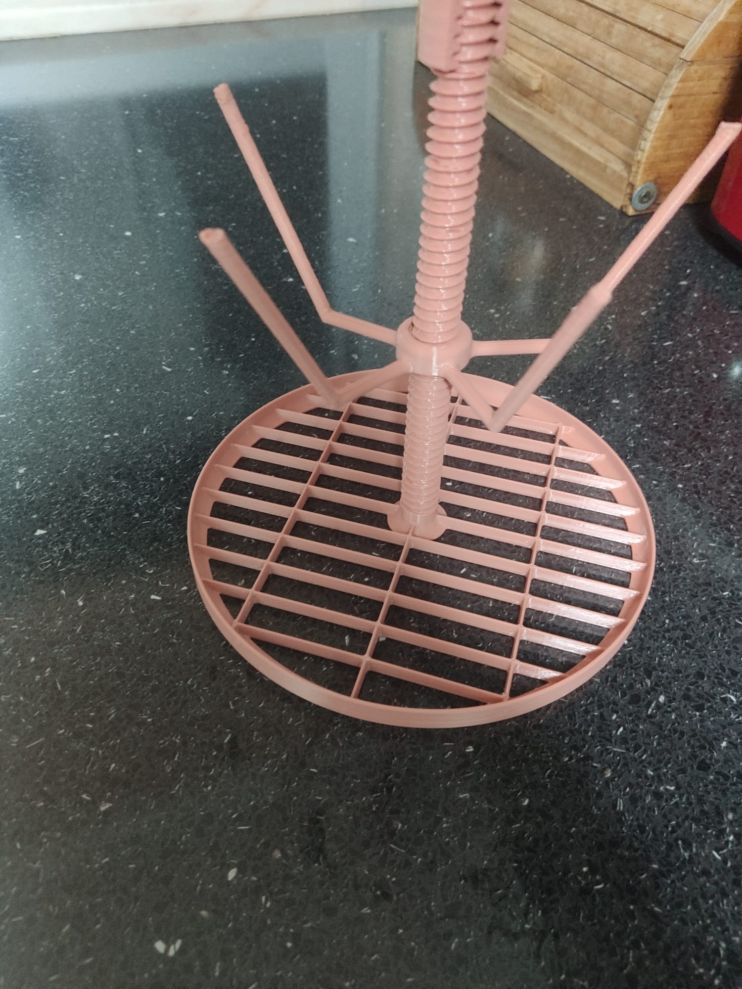 Modular Drying Tree for Breast Pump and Baby Bottle Parts - Remixed base with holes for easy dry on kitchen sink