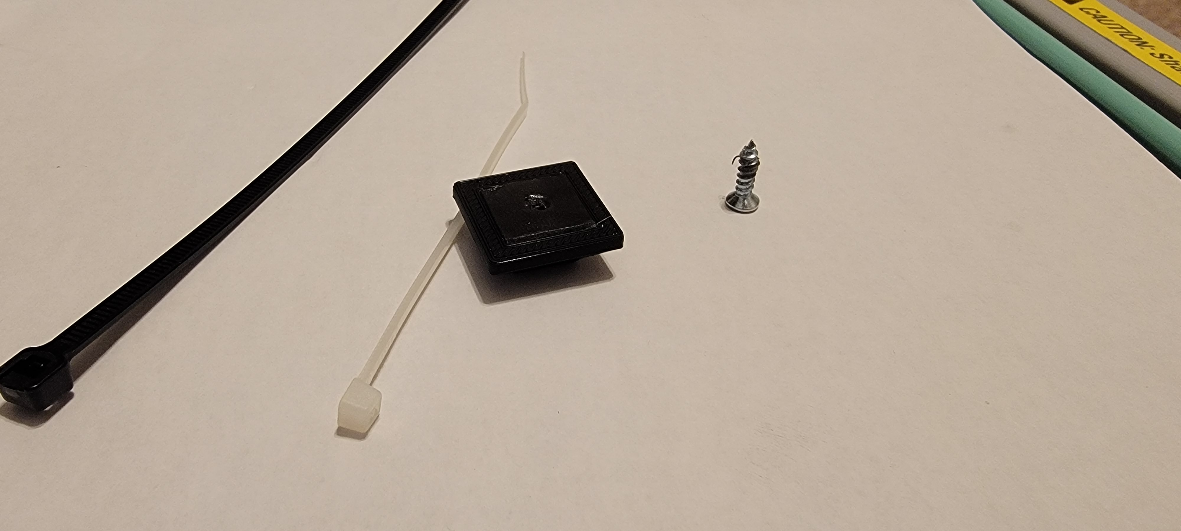 Zip Tie Mount with screw and/or double-sided tape - photo 3