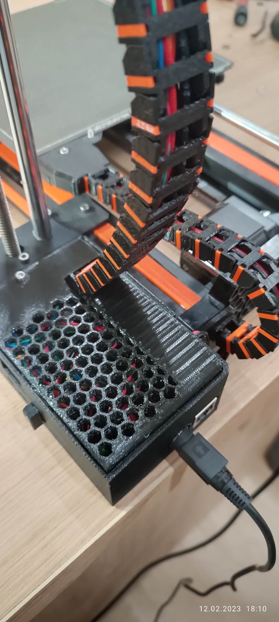Prusa Mini complete Axis Cable Chain and Mounts + blinding profiles + with filament sensor - photo 3