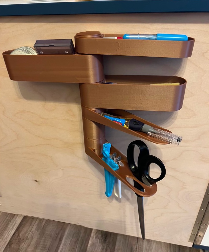 Vertical door storage box system - photo 2