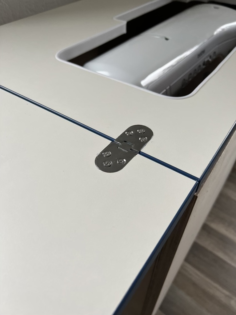 Sewing table hinge router template