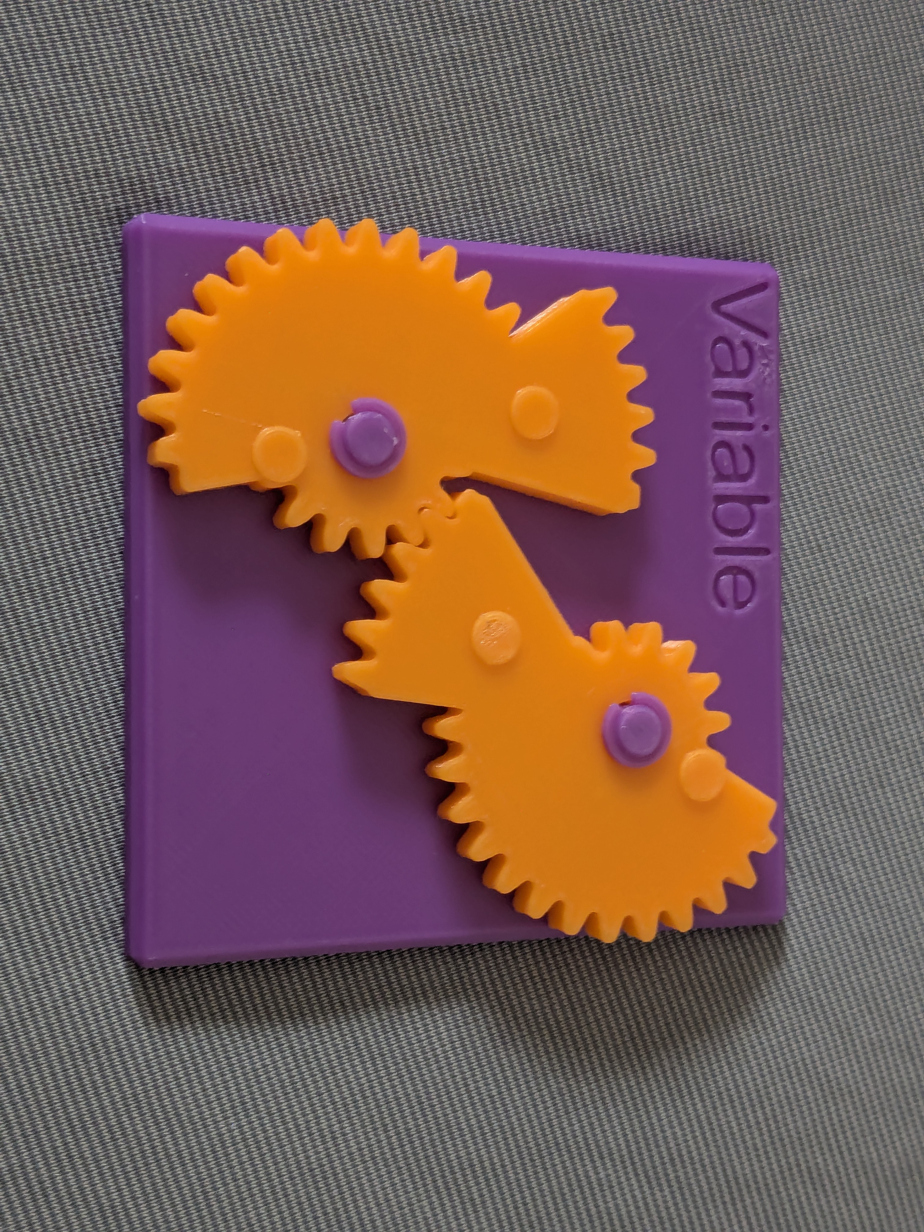 Educational Model of Variable Speed Gear