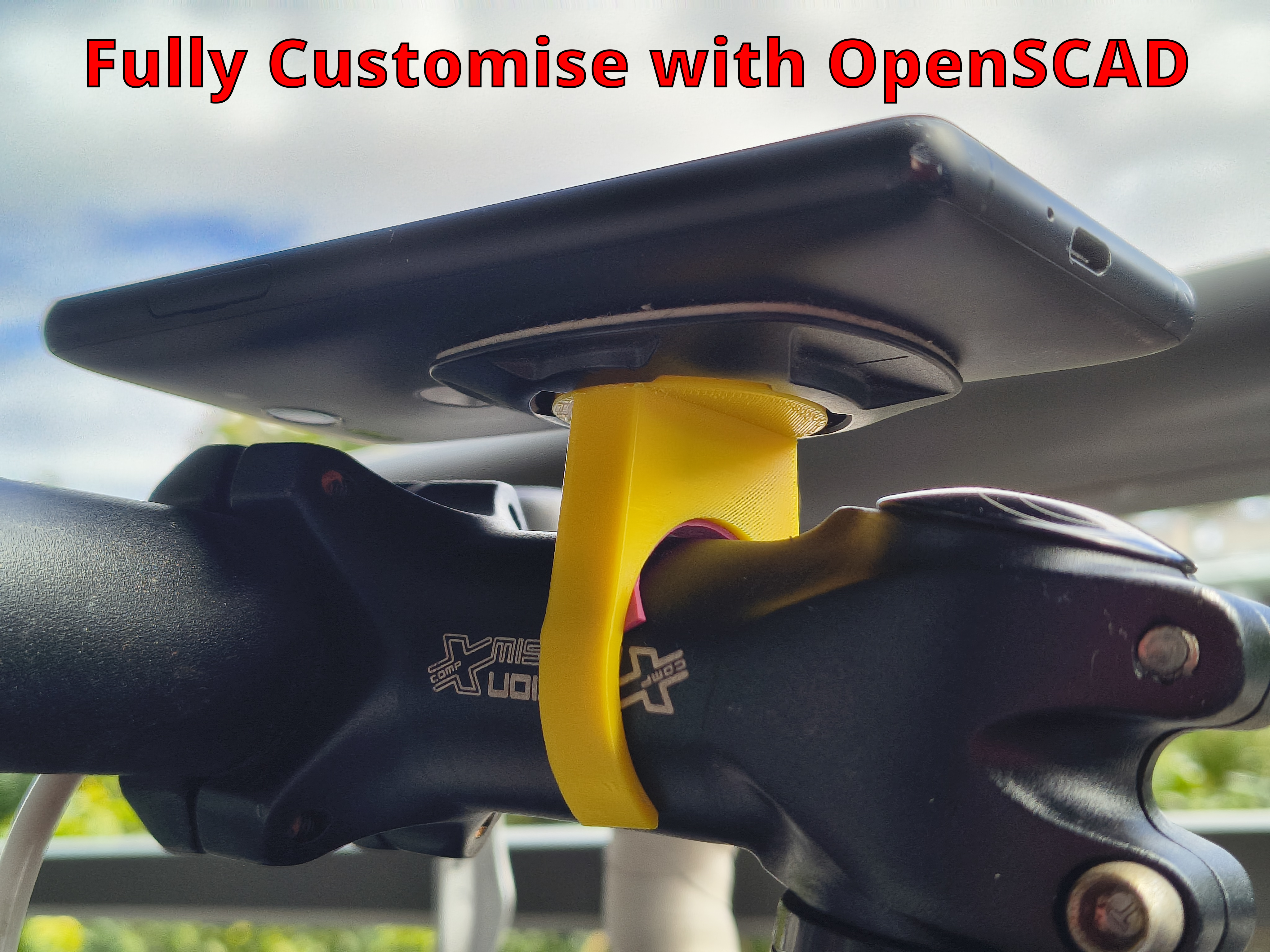Parametric Bar Mounting Clip - Quad Lock Compatible
