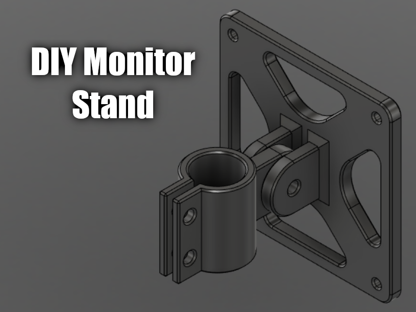 DIY Monitor Pipe Clamp Mount - photo 3