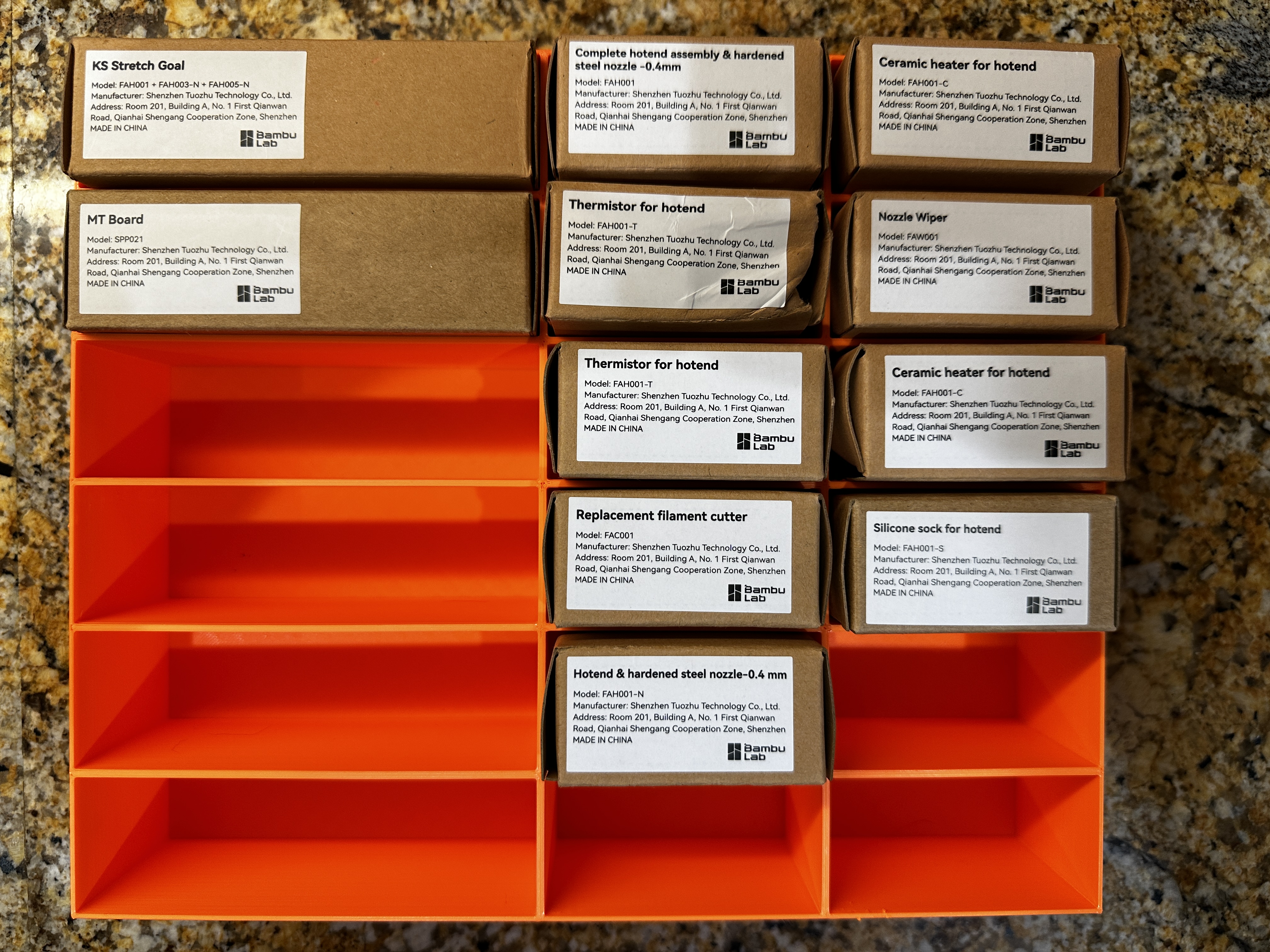 Bambu Spares Tray