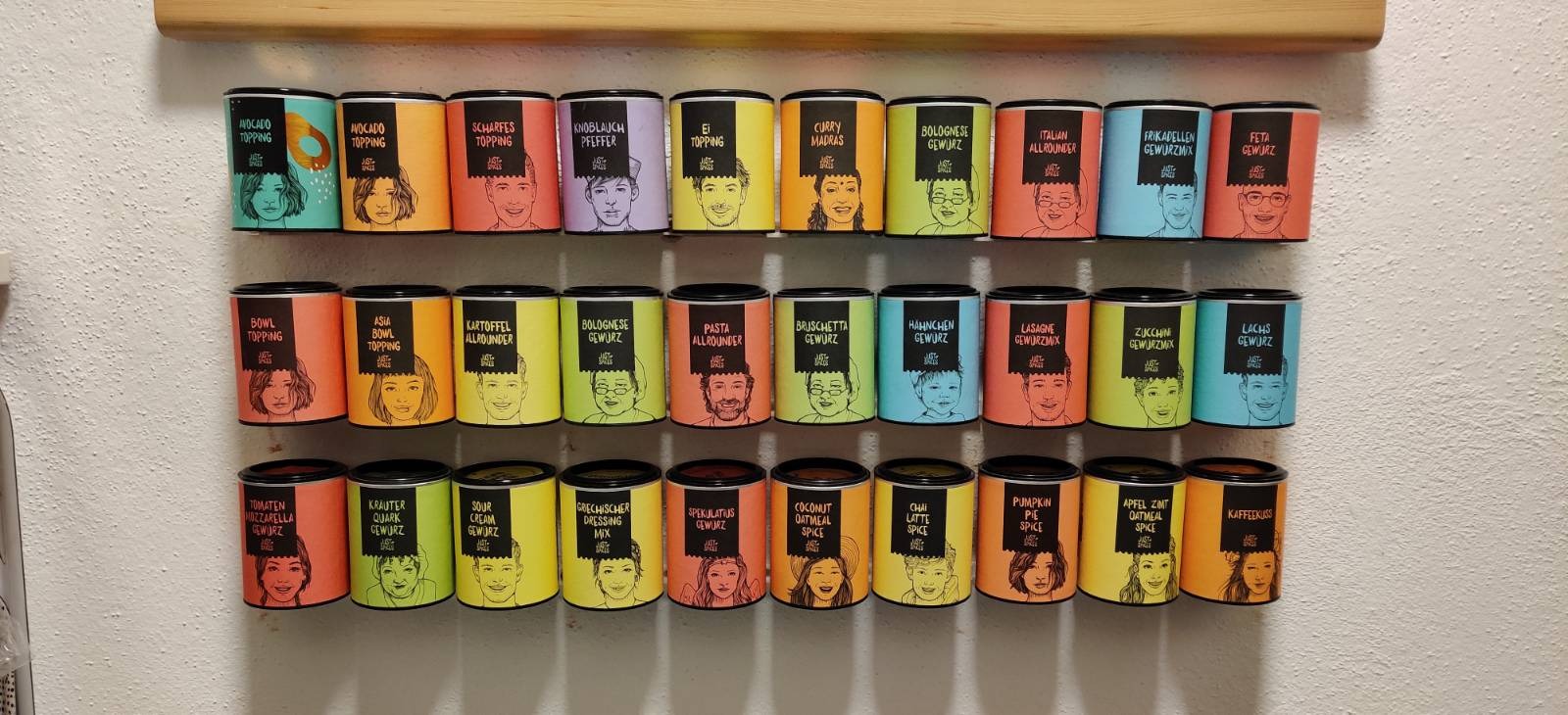 Just Spices floating shelf