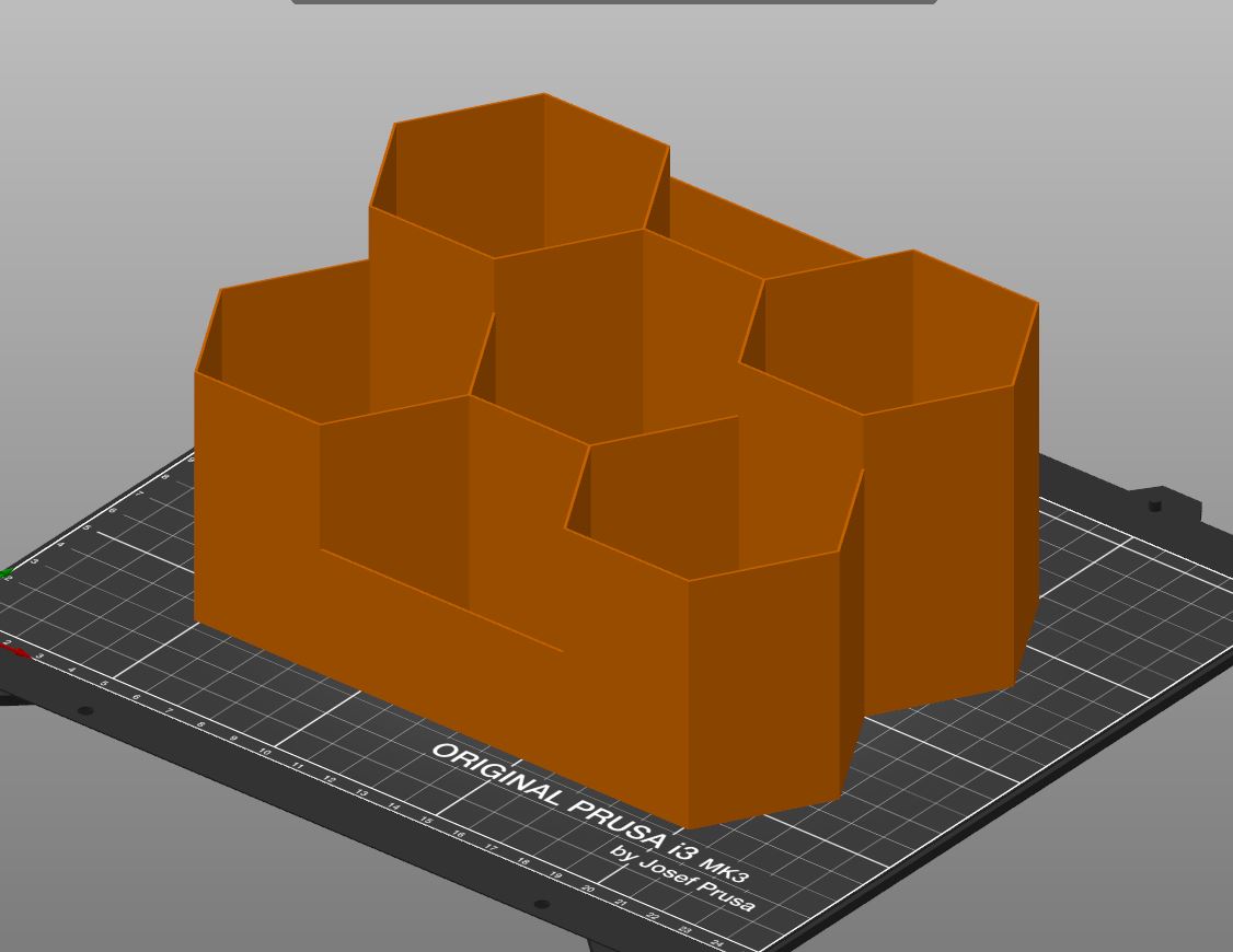 Thin Quick Hexagon Desk Tidy (Pencil Holder) MK3S - photo 3