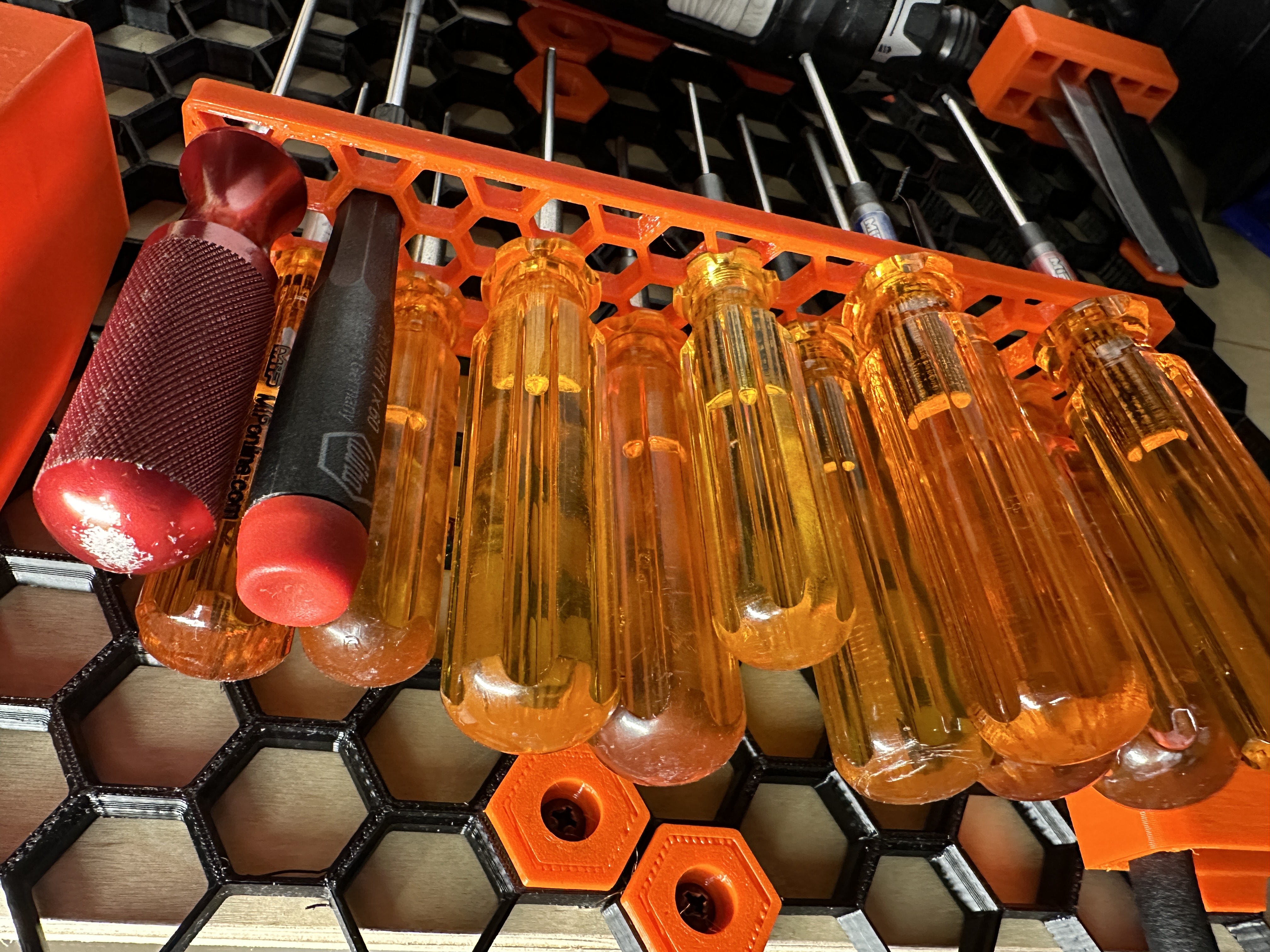 Honeycomb wall Tool holder or Shelf - photo 2
