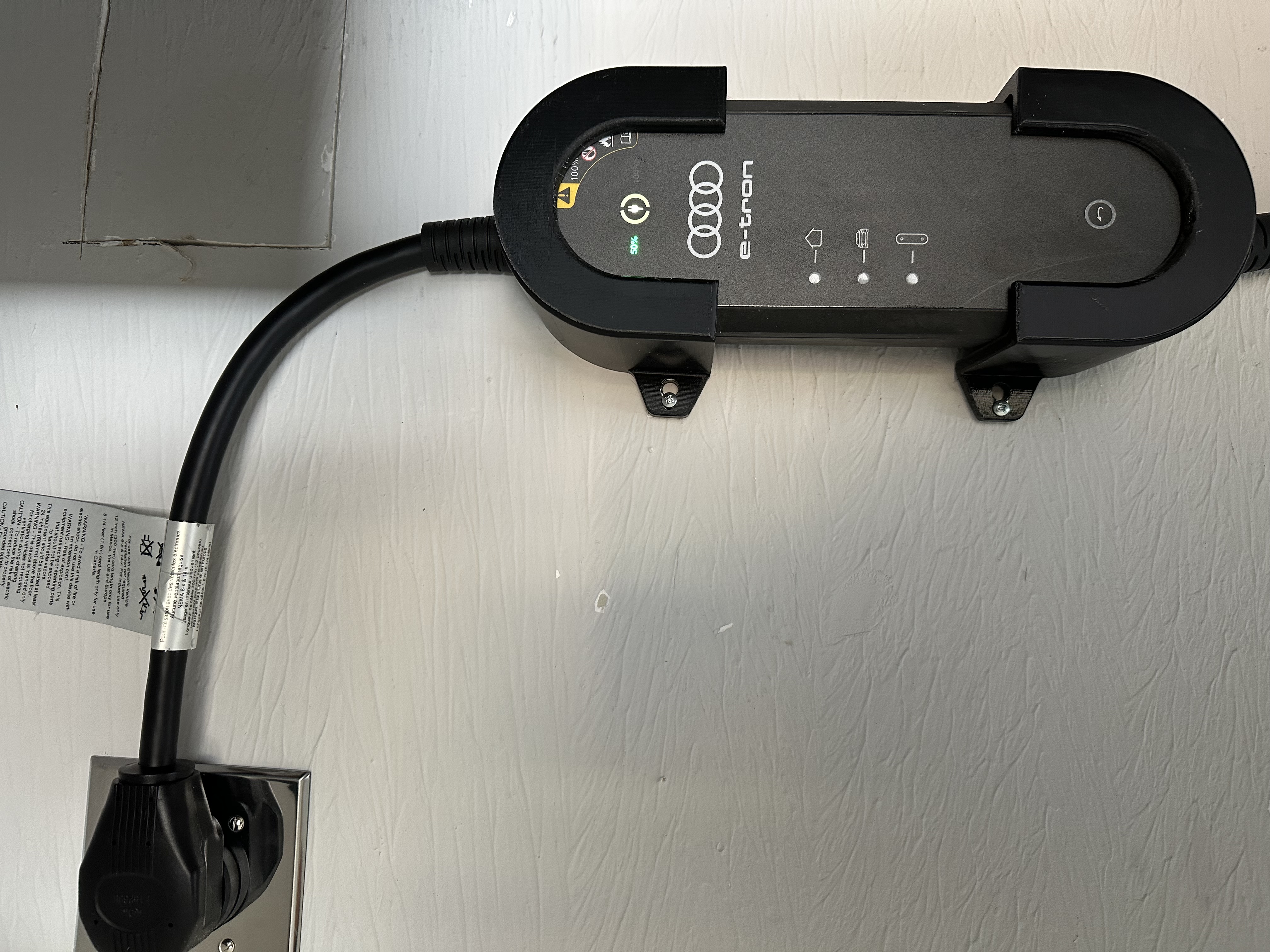 Audi e-tron Electric Charger Wall Mount