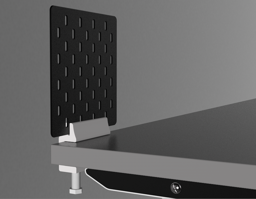 ikea skadis pegboard desk clamp