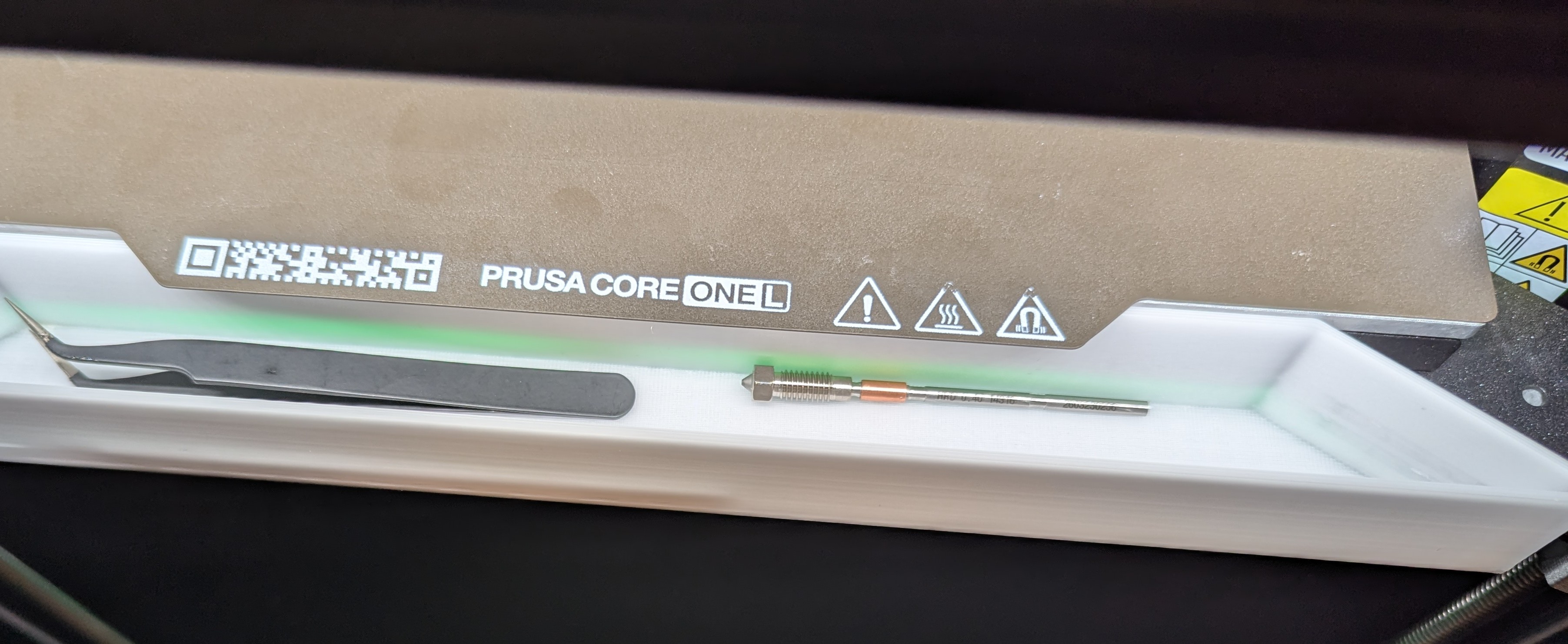 Prusa Core One L Clip on tray - photo 2
