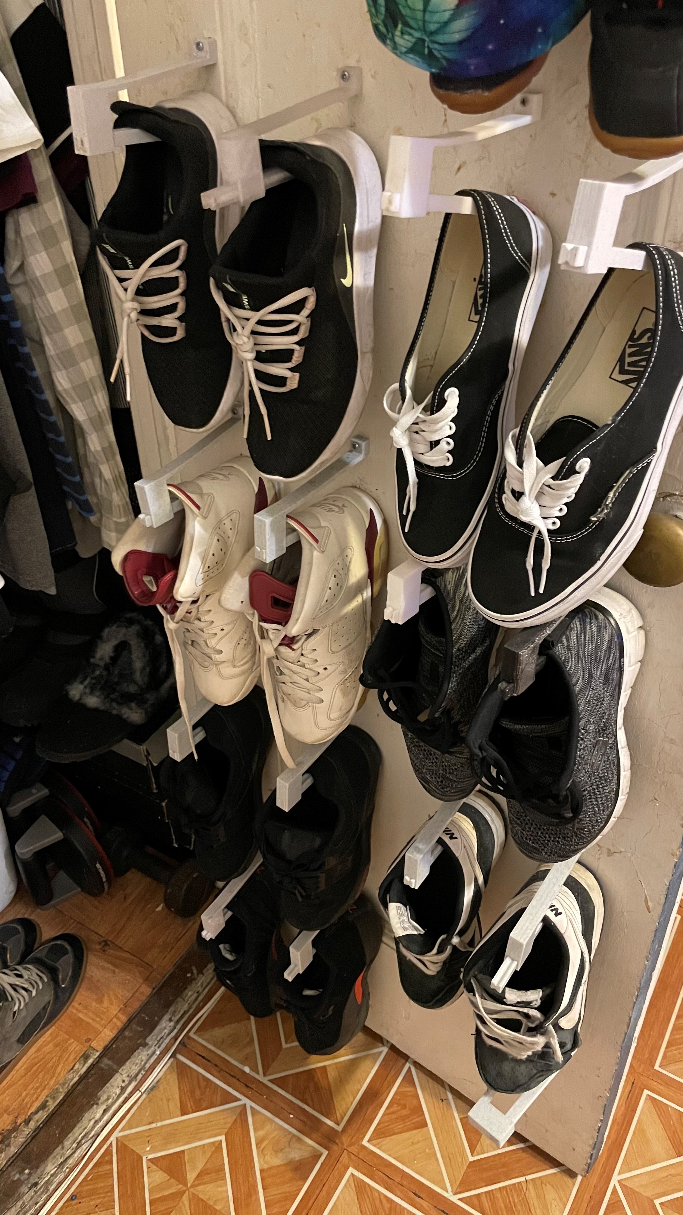Shoe or sneaker wall shelf/mount/hanger