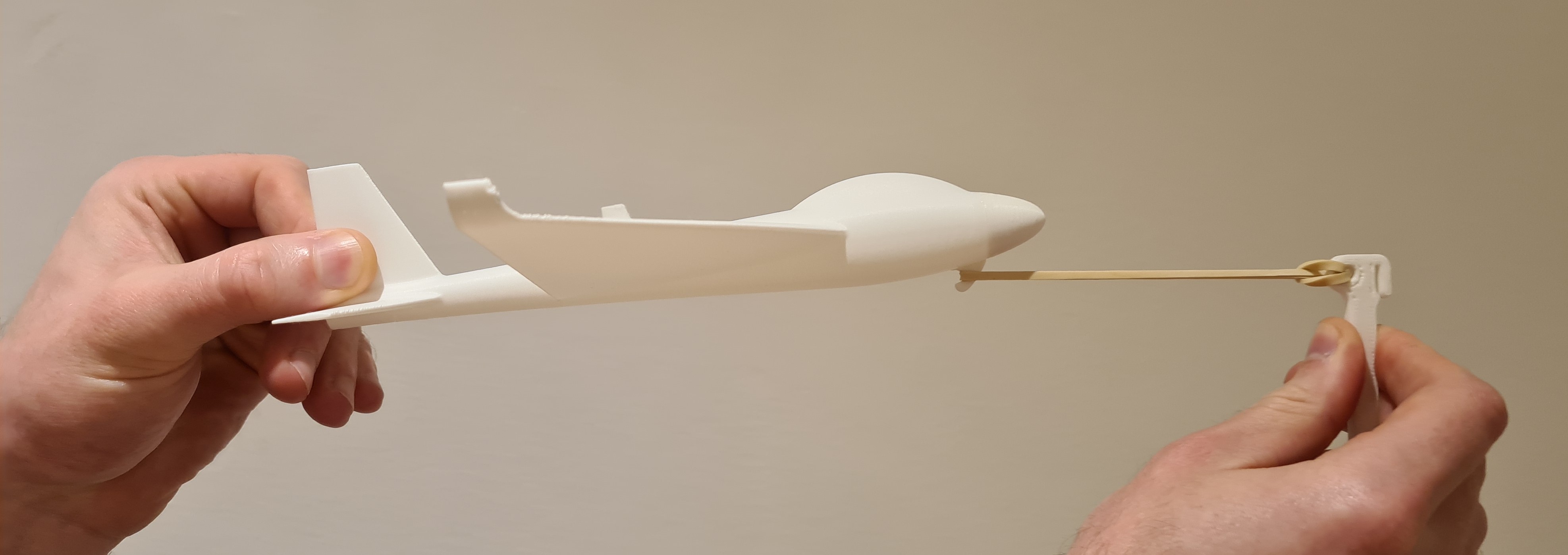 VasePlane V2 - Vase Mode Glider with Rubber Band Launch System - photo 4
