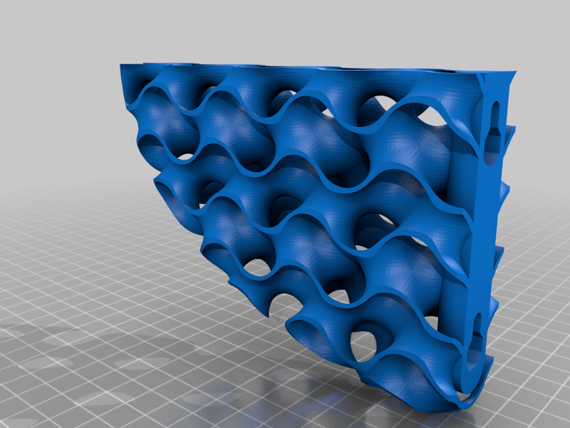 Gyroid Shelf Bracket (castomisable in Blender) - photo 2