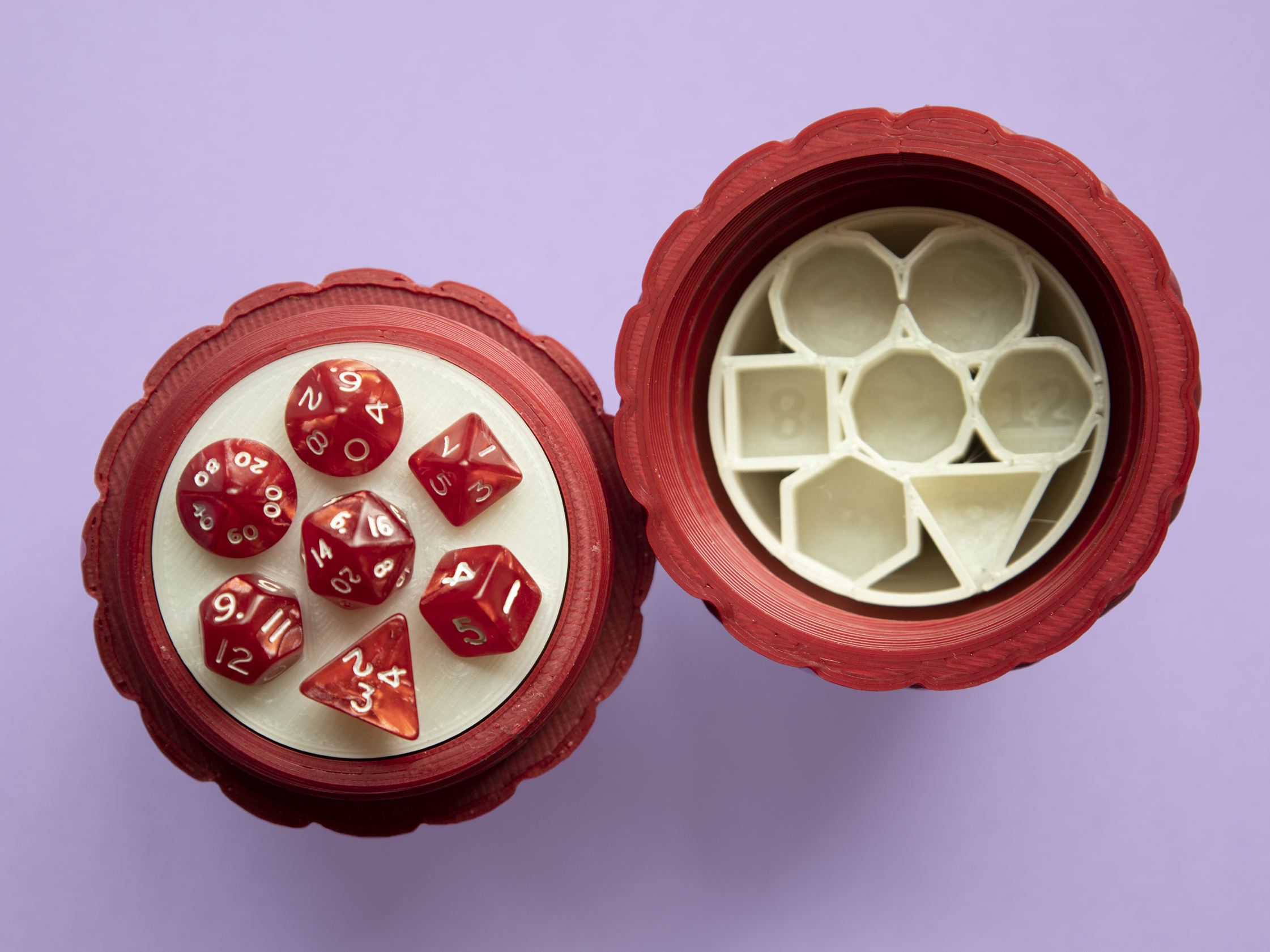 Dragon Egg dice box inserts - Customizable OpenSCAD - photo 3