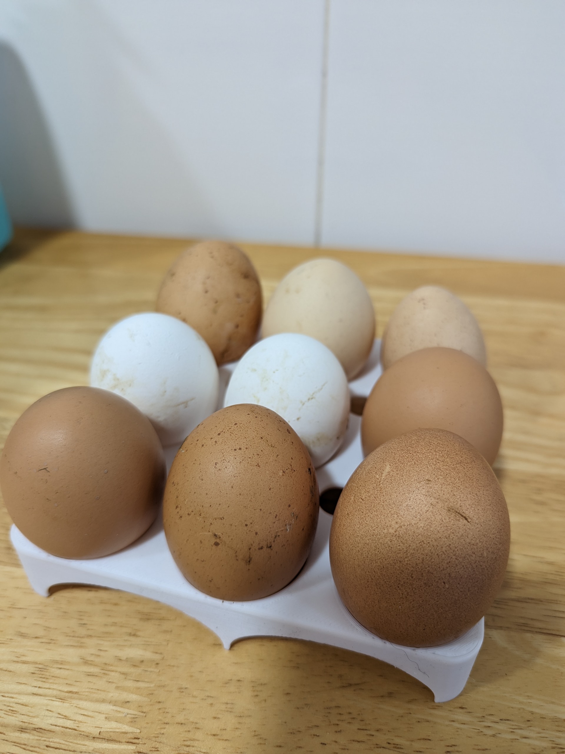 Egg tray, 9 eggs