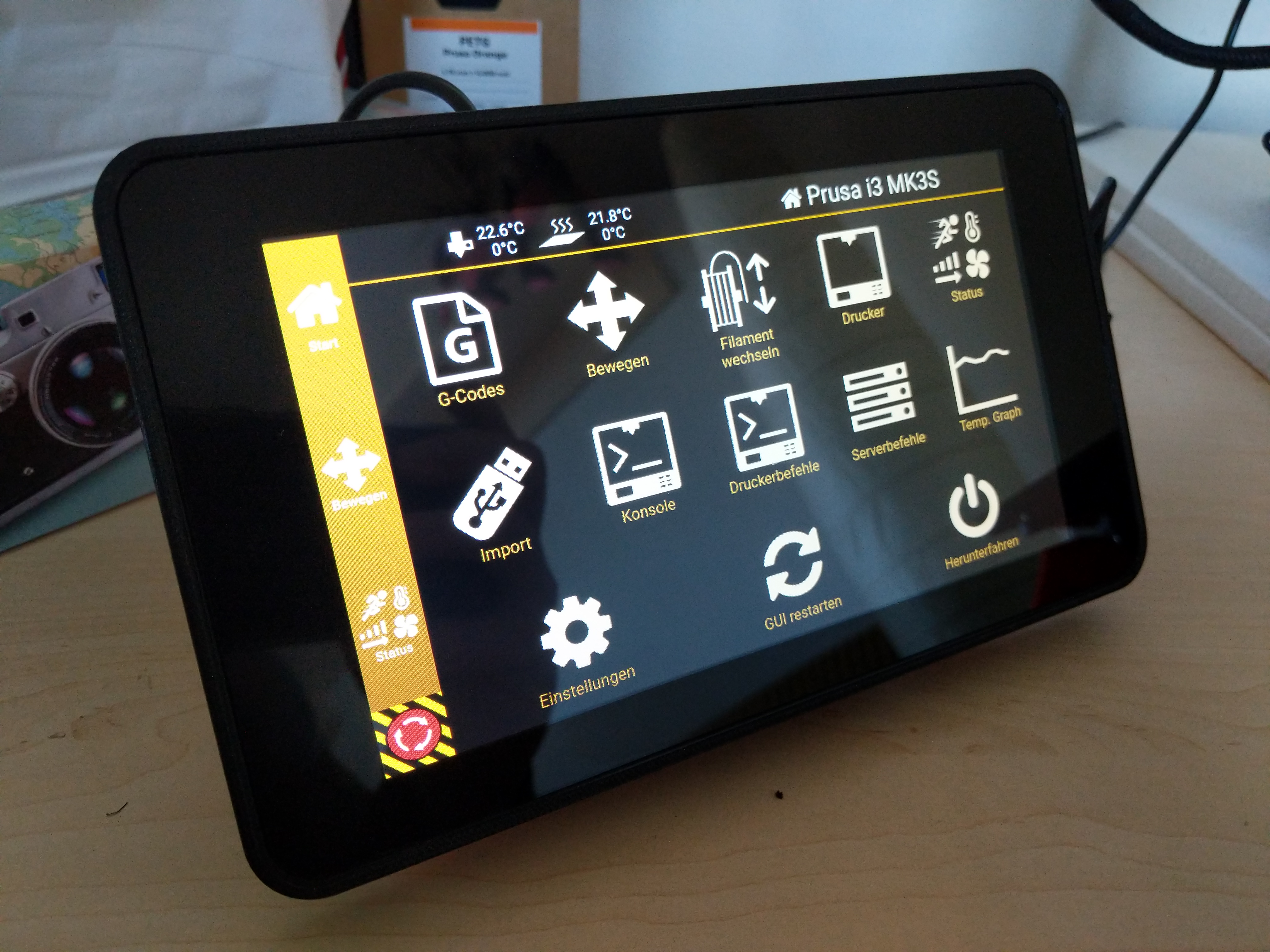 7" Touchscreen case for Raspberry Pi 4 + internal fan