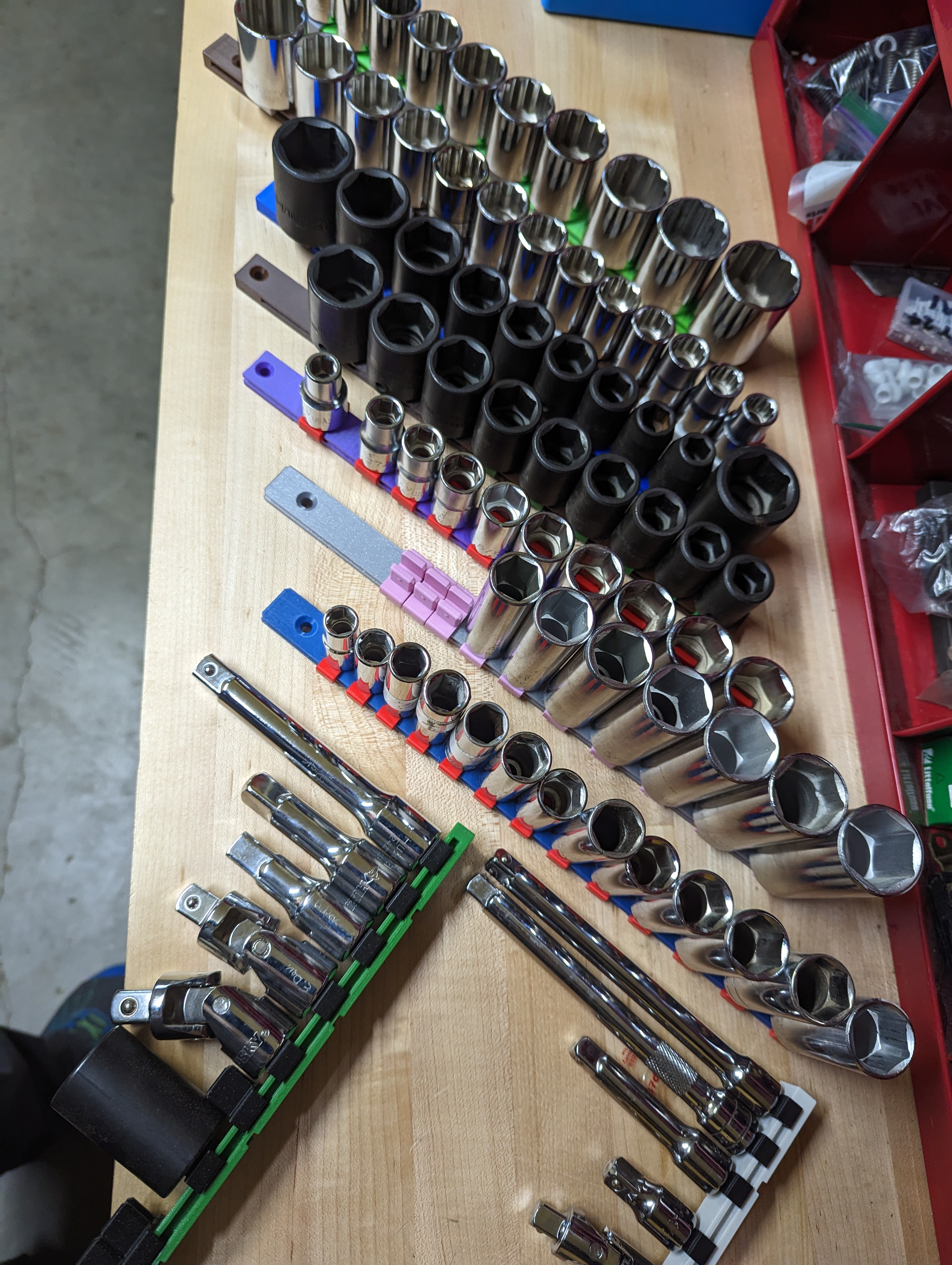 Modular Socket Organizer, complete set