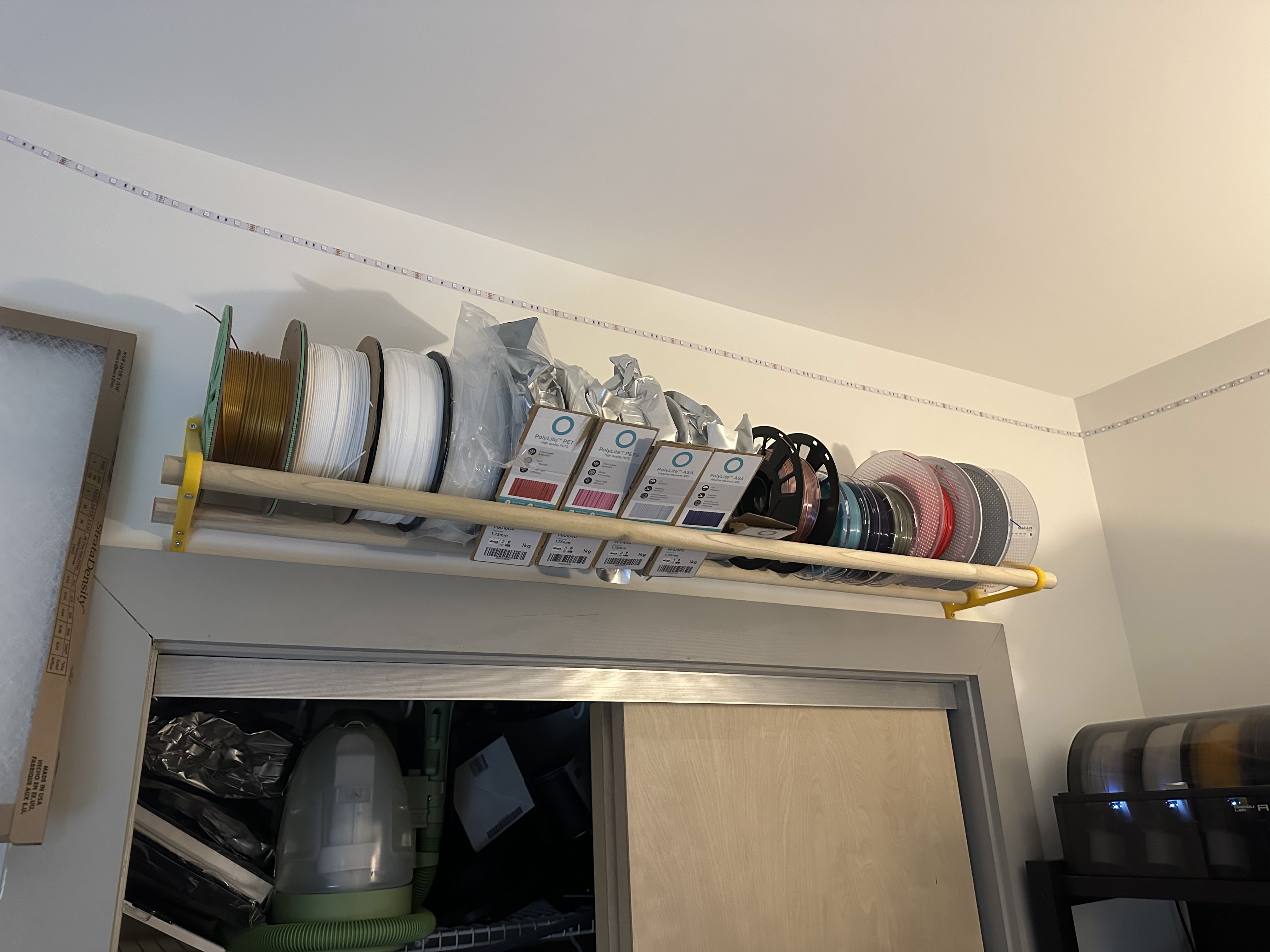 1in Dowel Spool Storage Bracket