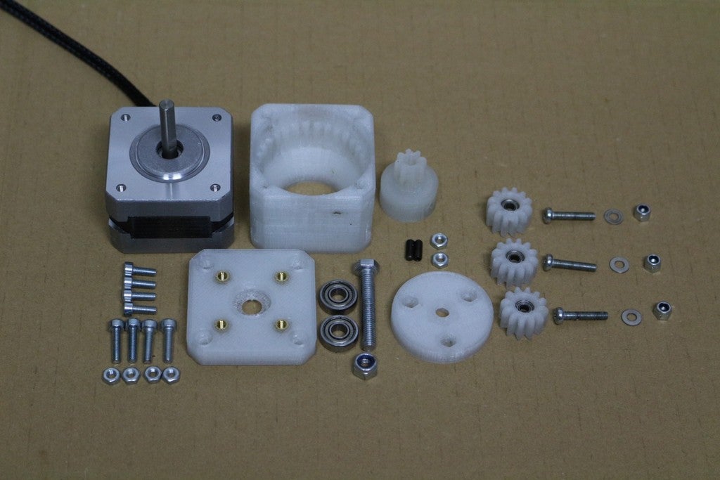 Nema 17 Stepper 5:1 Planetary Gearbox with 5mm shaft for GT2 pulley - photo 2