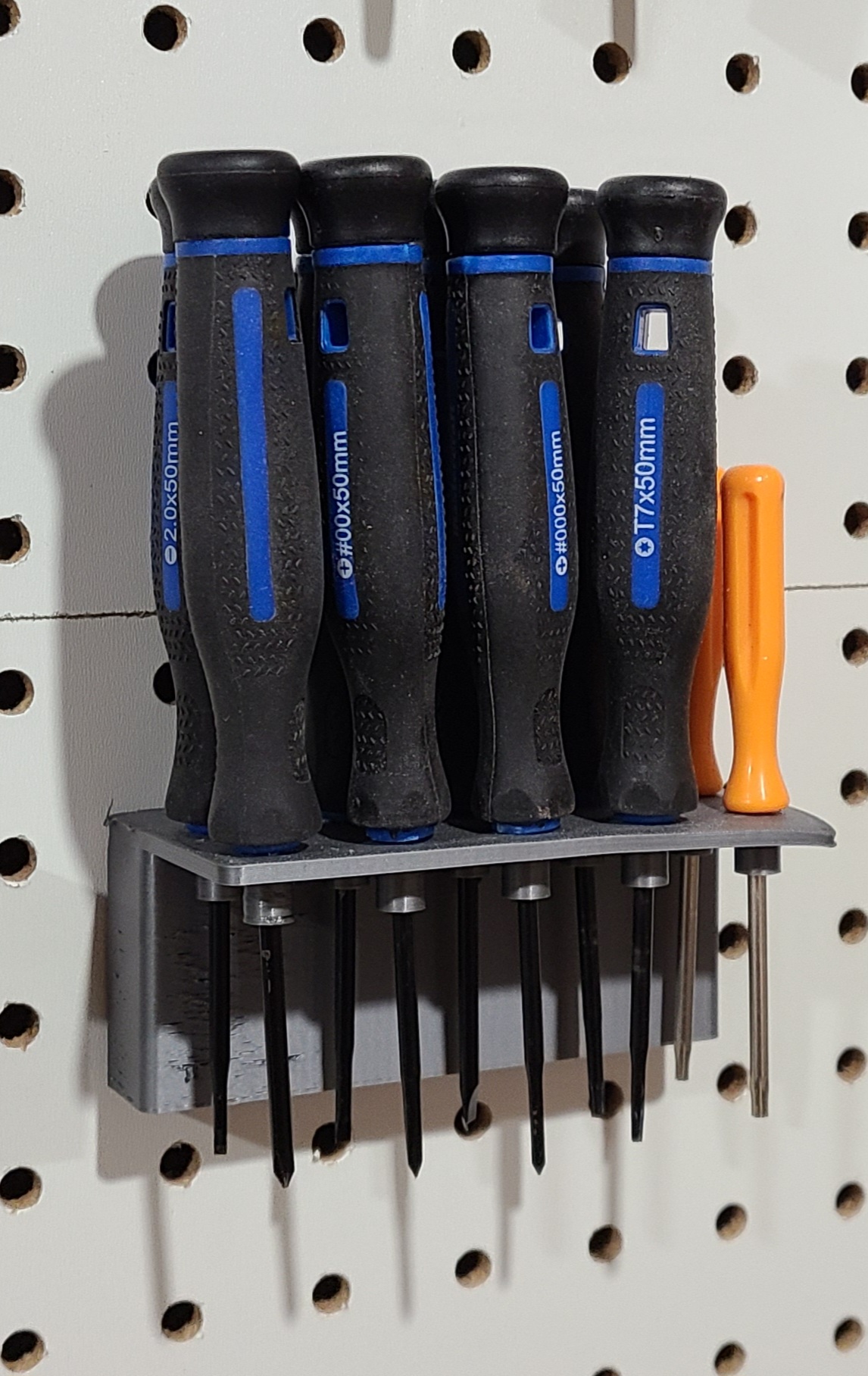 Small Screw Driver Holder for Universal Peg Board System