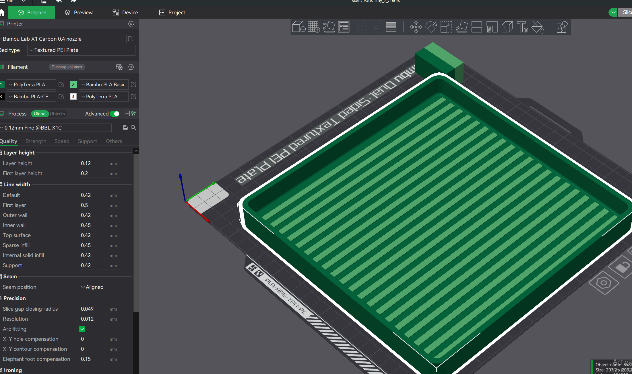 Minimal 8" x 8" Armorer / Parts Tray - photo 2