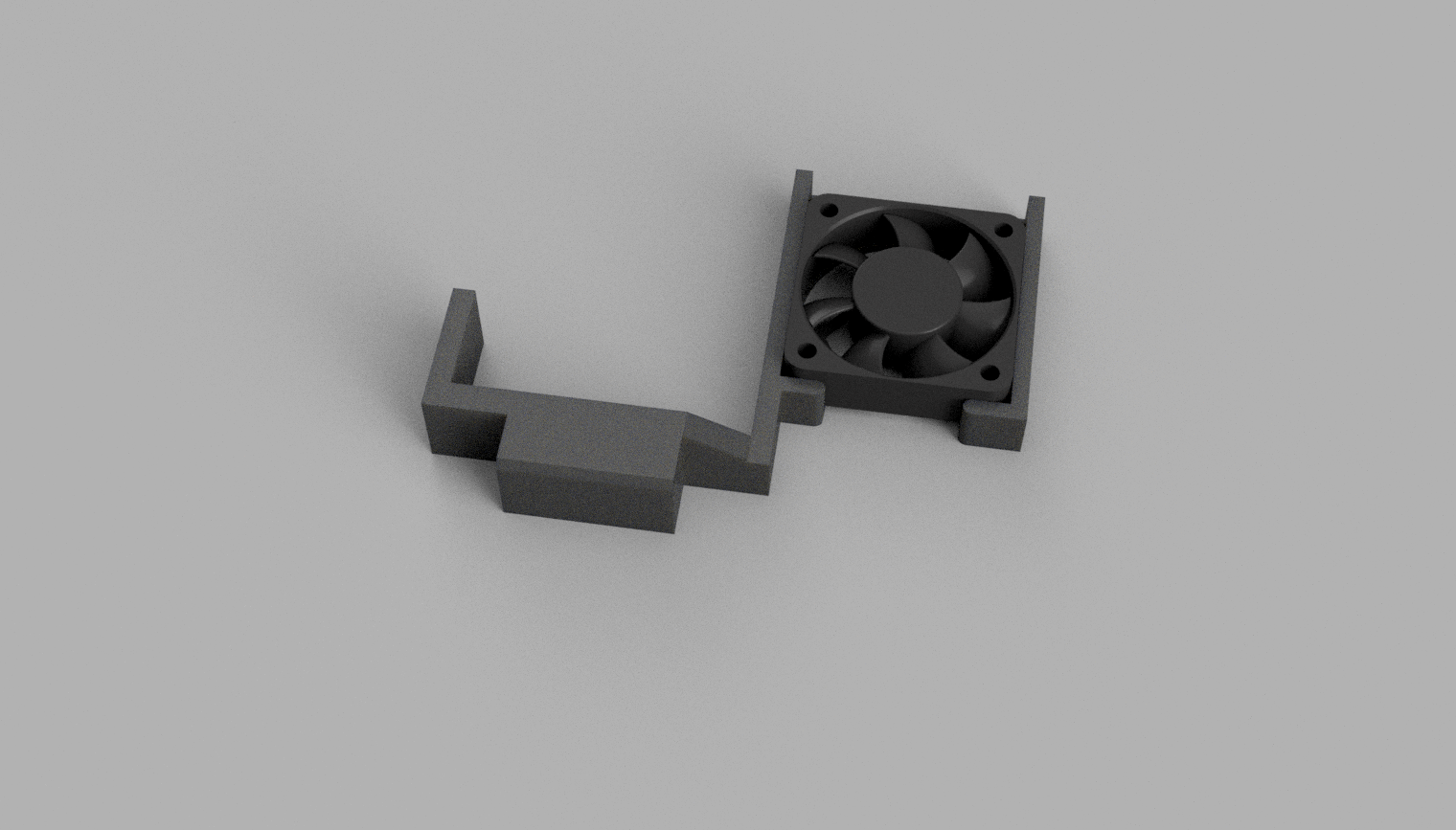 Fan mount MCU Bambu Lab P1P