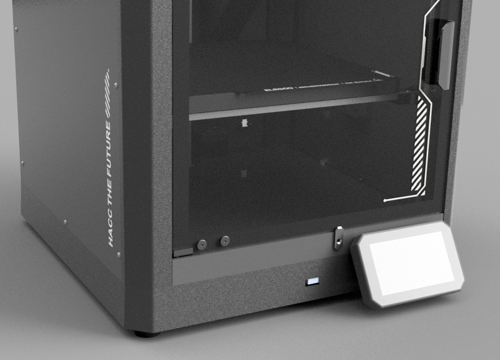 Locking magnetic door latch with improved WiFi Antenna for Elegoo Centauri Carbon