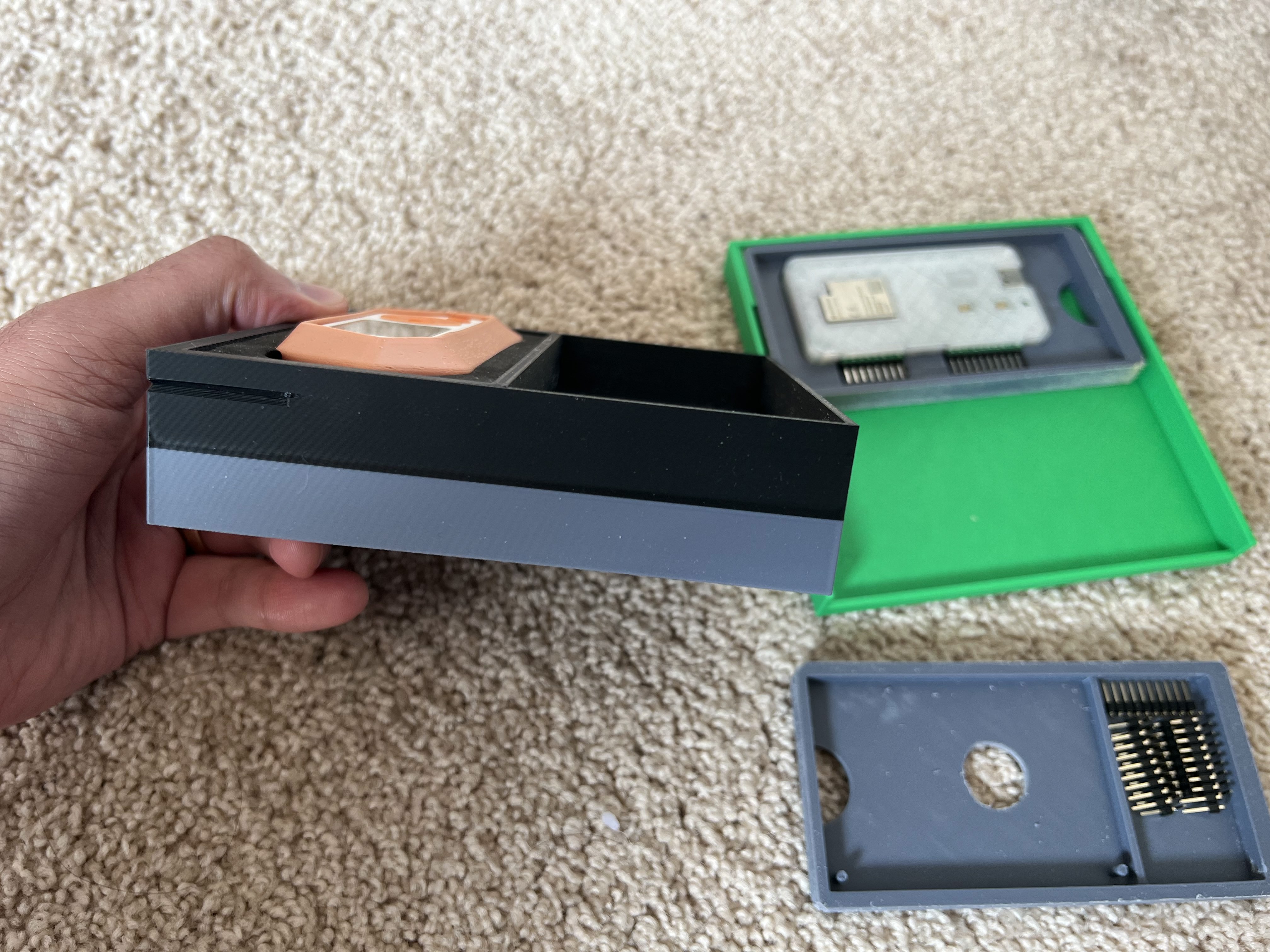 Flipper Zero Storage Case(w/ space for Wifi module and break out boards)