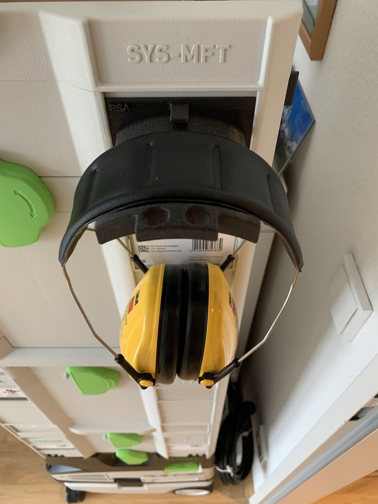Festool Systainer (T-Loc) Mount for hearing protection (3M Peltor) and more - photo 2