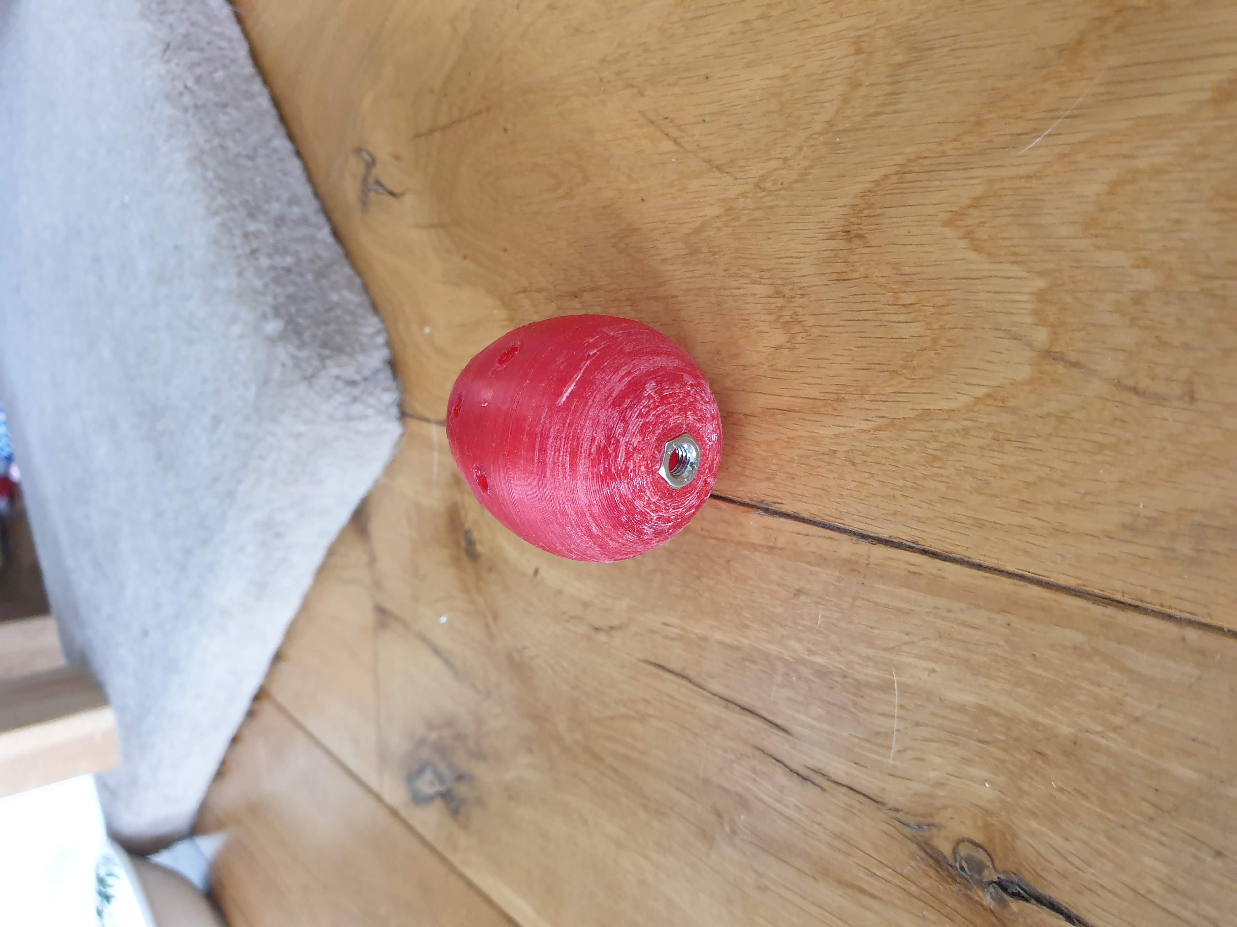 Tumbling treat toy with rattles and holes - photo 2