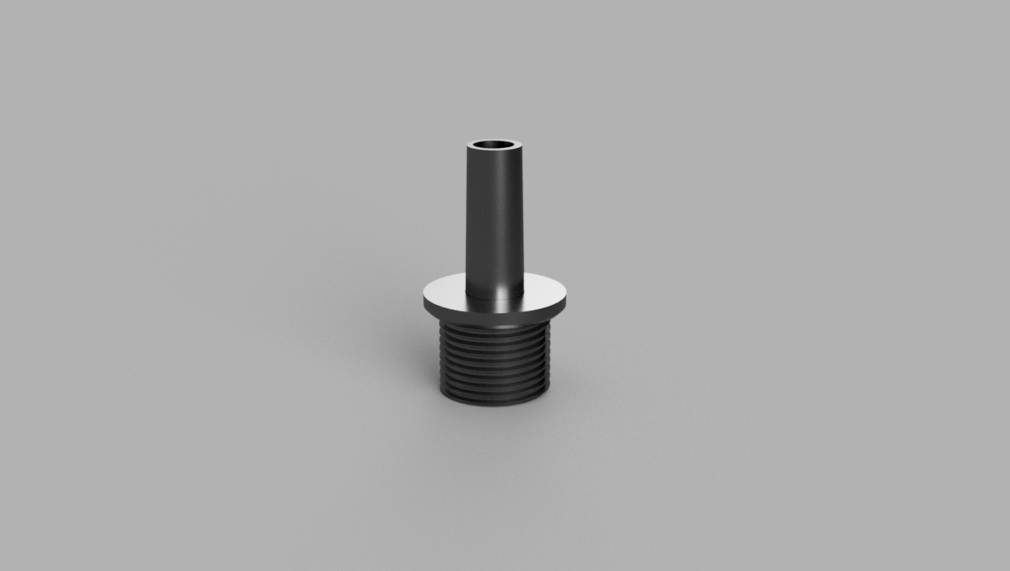 Water pump hose adapter for 3/8" ID hose