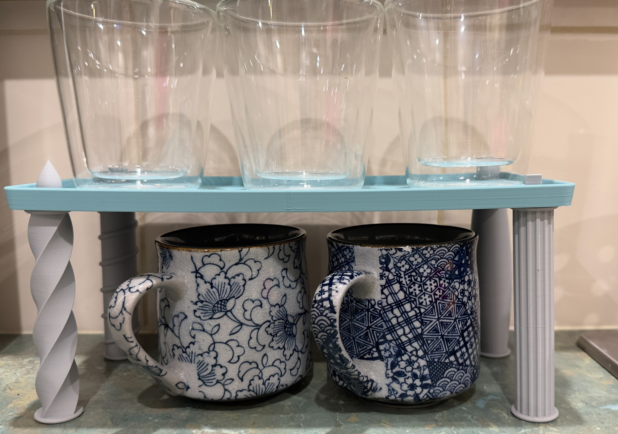 Cup shelf