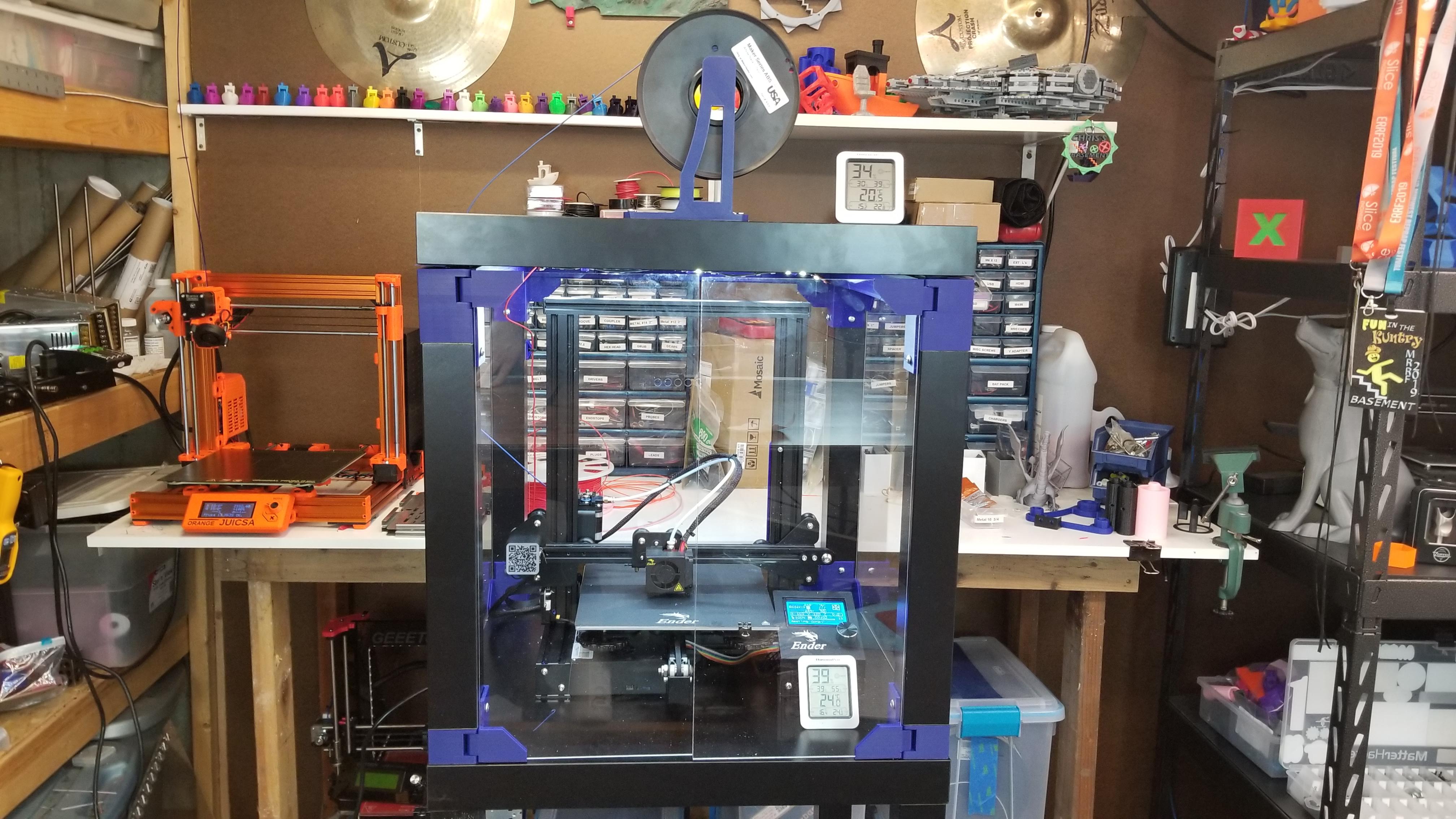 Prusa Lack Enclosure v2 modded for the Ender 3