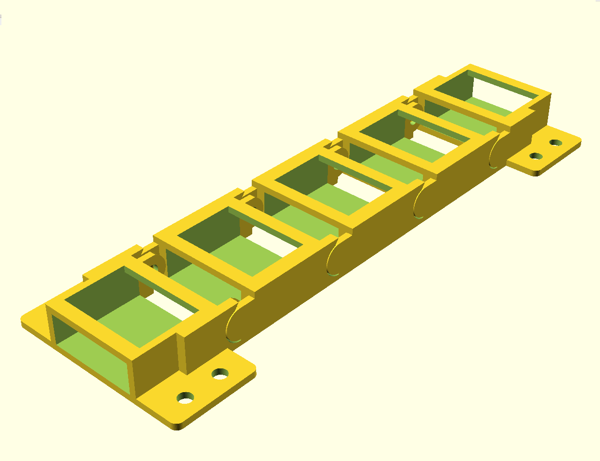 Cable tracks / cable chain - fully customizable - [v8]