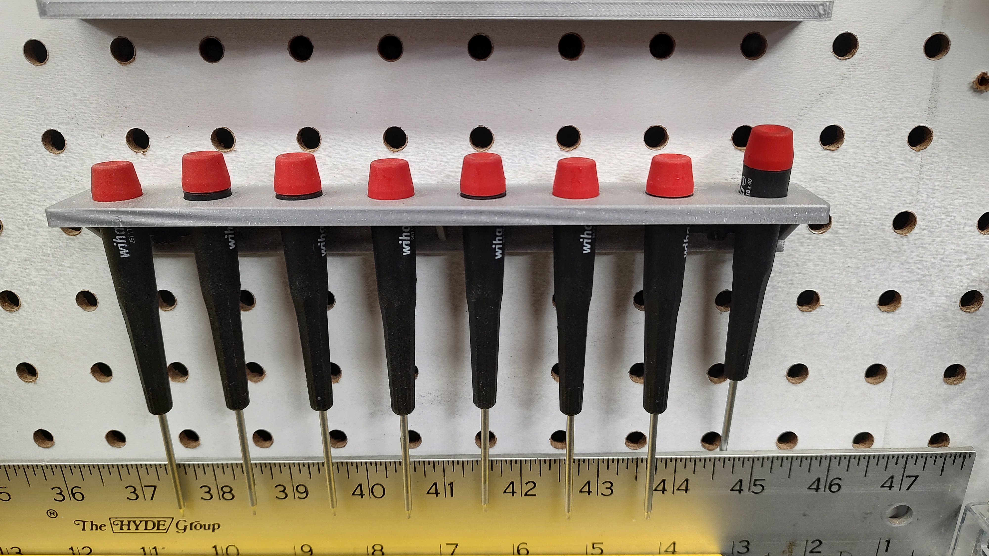 Tool holder for peg boards: screw driver, pliers, bit drivers [3, 6, 7, 8 tools] - photo 3
