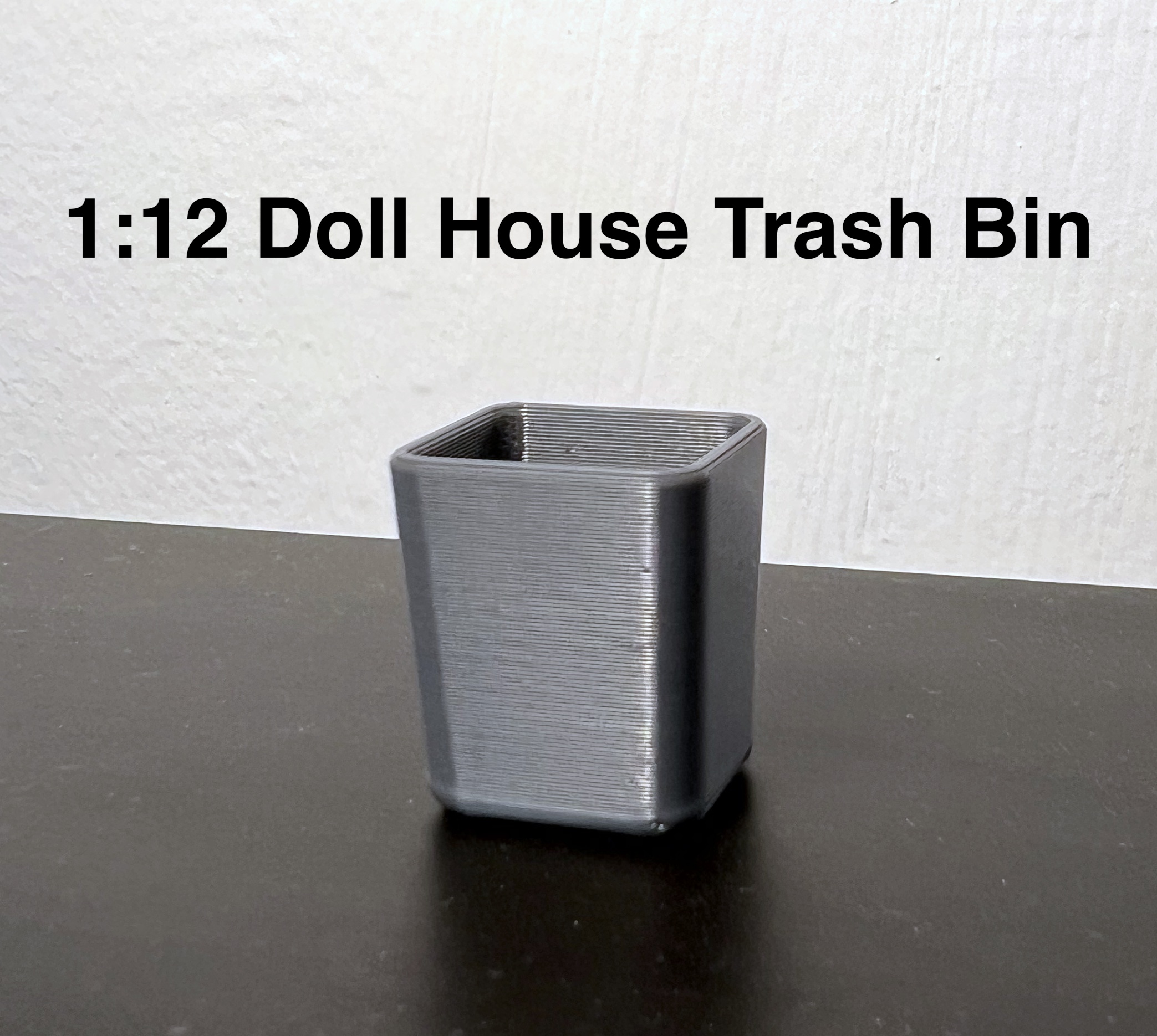 1:12 Doll House Kitchen Trash Bin - photo 2
